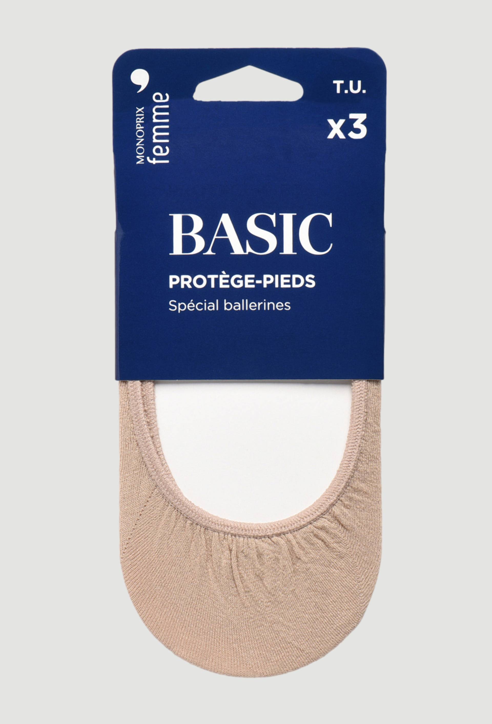 Protège-pieds x3, Beige, large image number 0.0