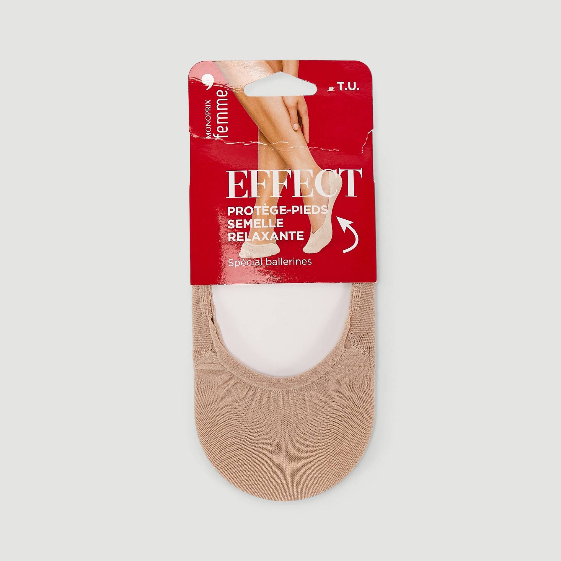 Protège-pieds semelle relaxante, Beige, large image number 0.0