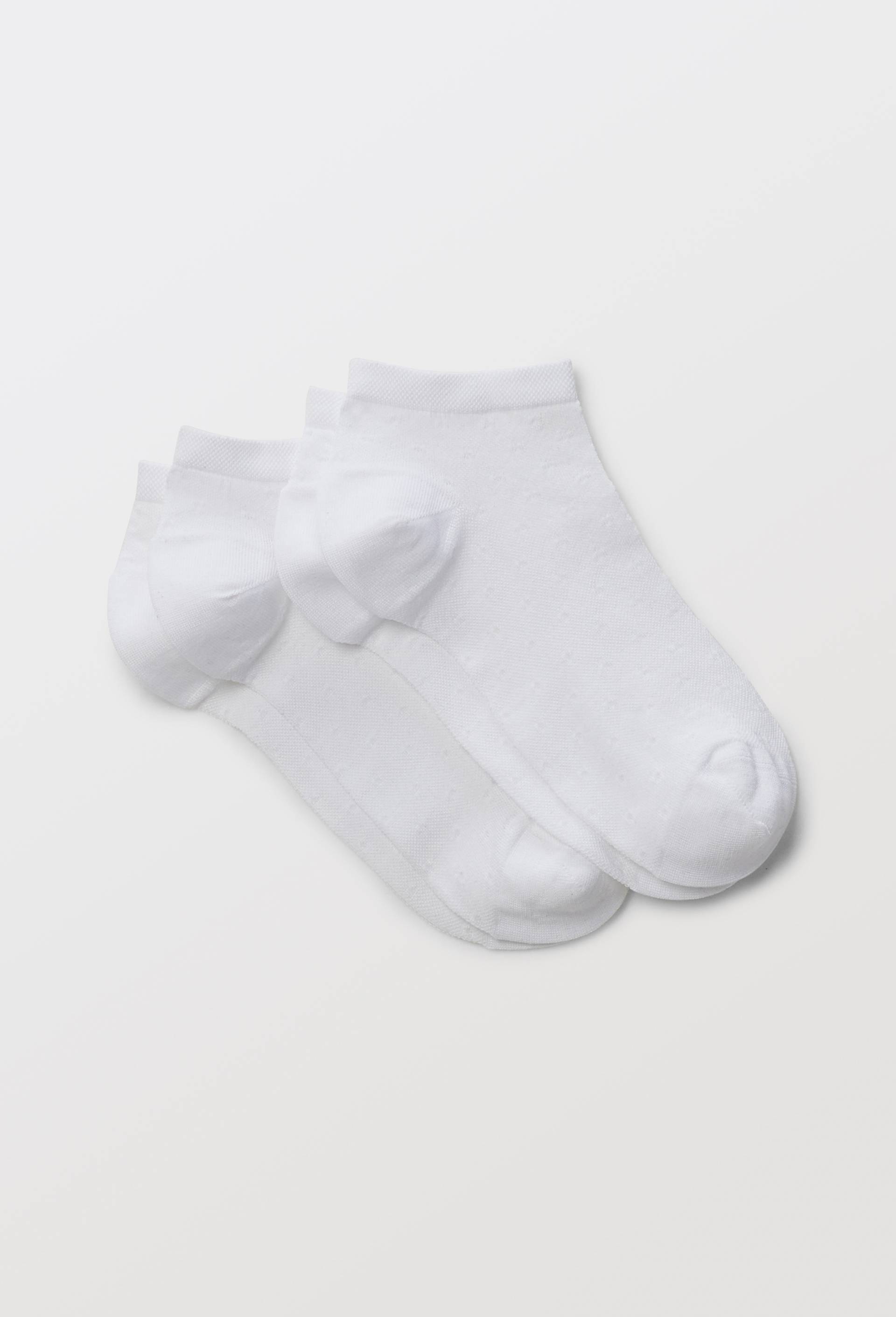 Lot de 2 paires de mini-socquettes fantaisie en fil d'écosse - MONOPRIX - Modalova