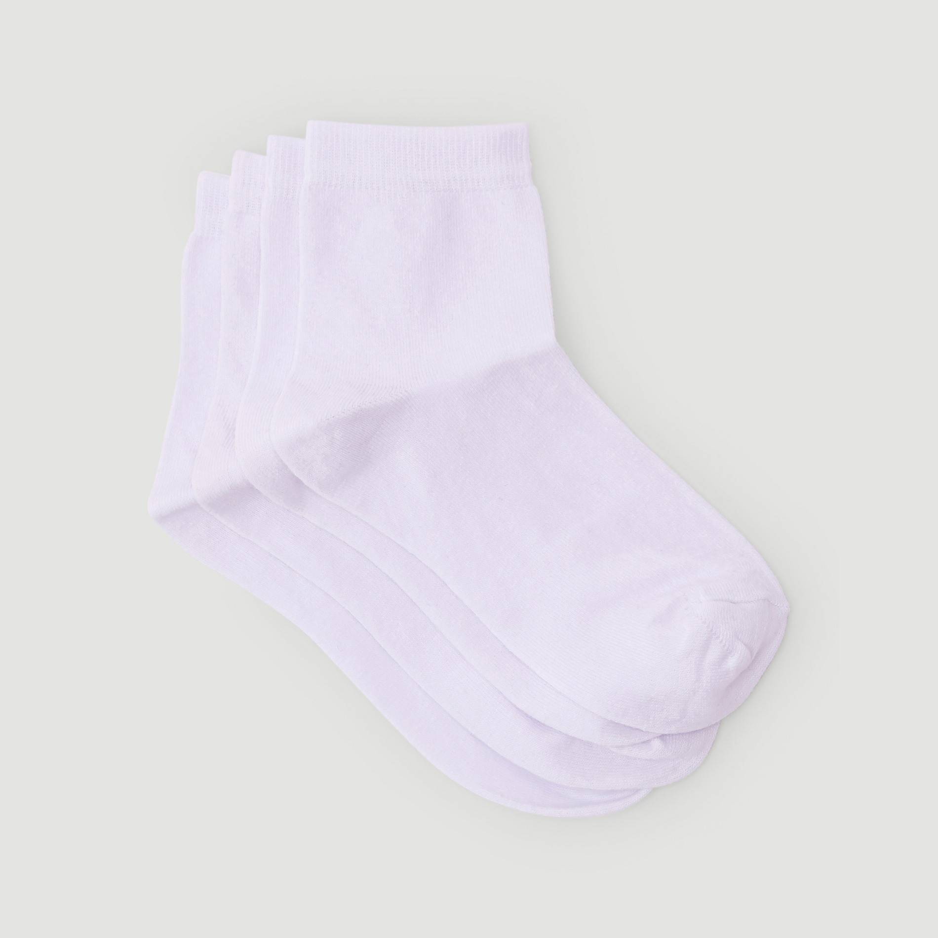 Mi-chaussette  sport lot x2, Blanc, large image number 1