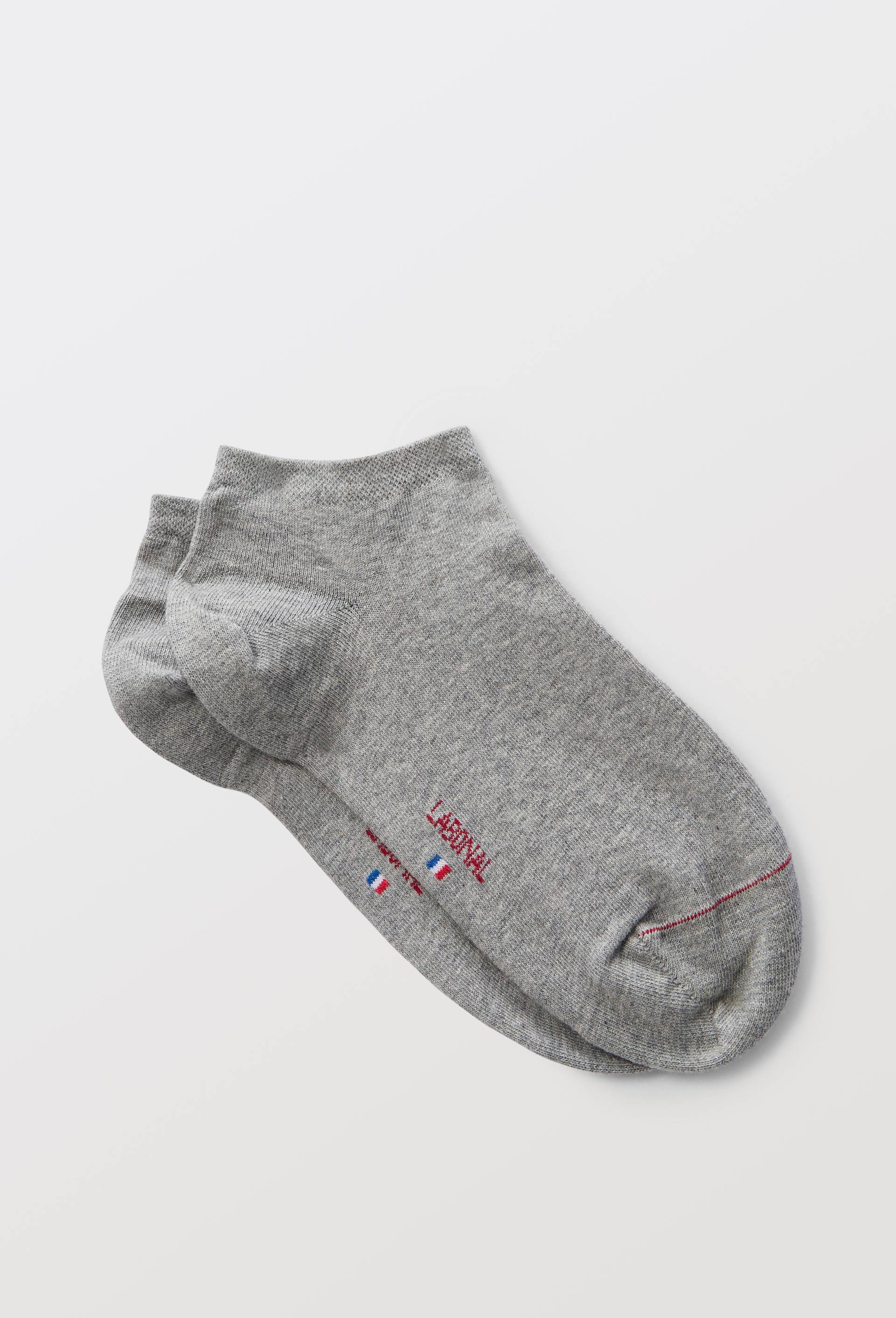 Paire de mini-socquettes en coton LABONAL, Gris, large image number 0
