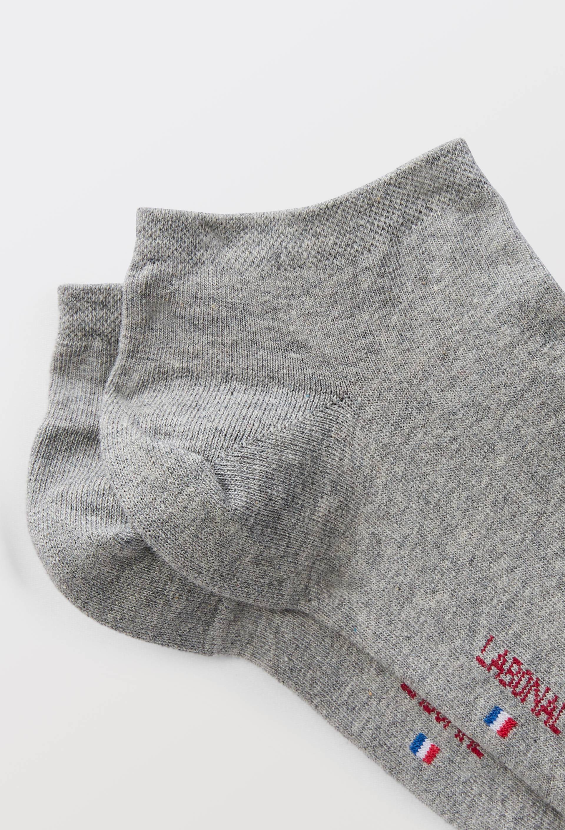 Paire de mini-socquettes en coton LABONAL, Gris, large image number 1
