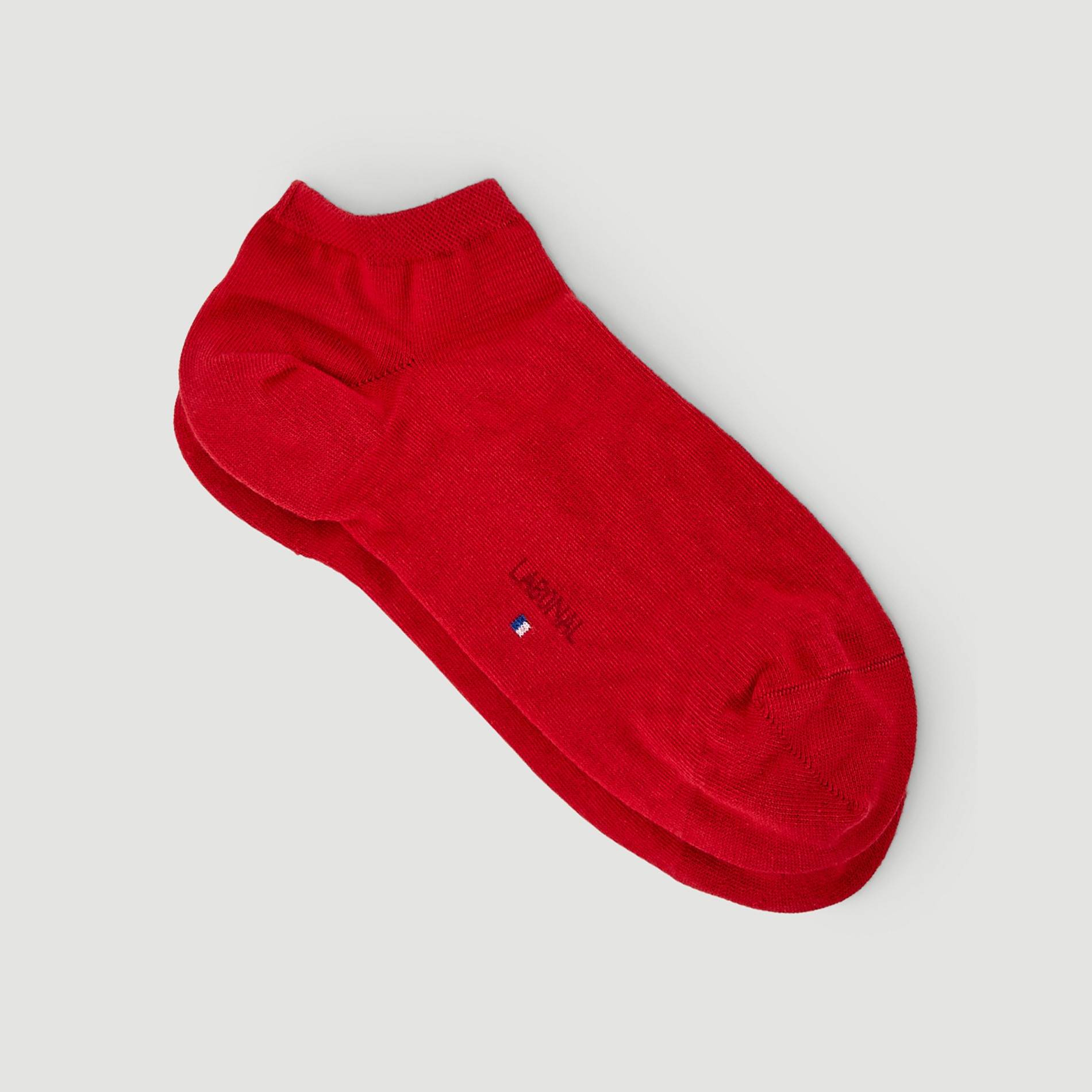 Paire de mini-socquettes en coton LABONAL, Rouge, large image number 1