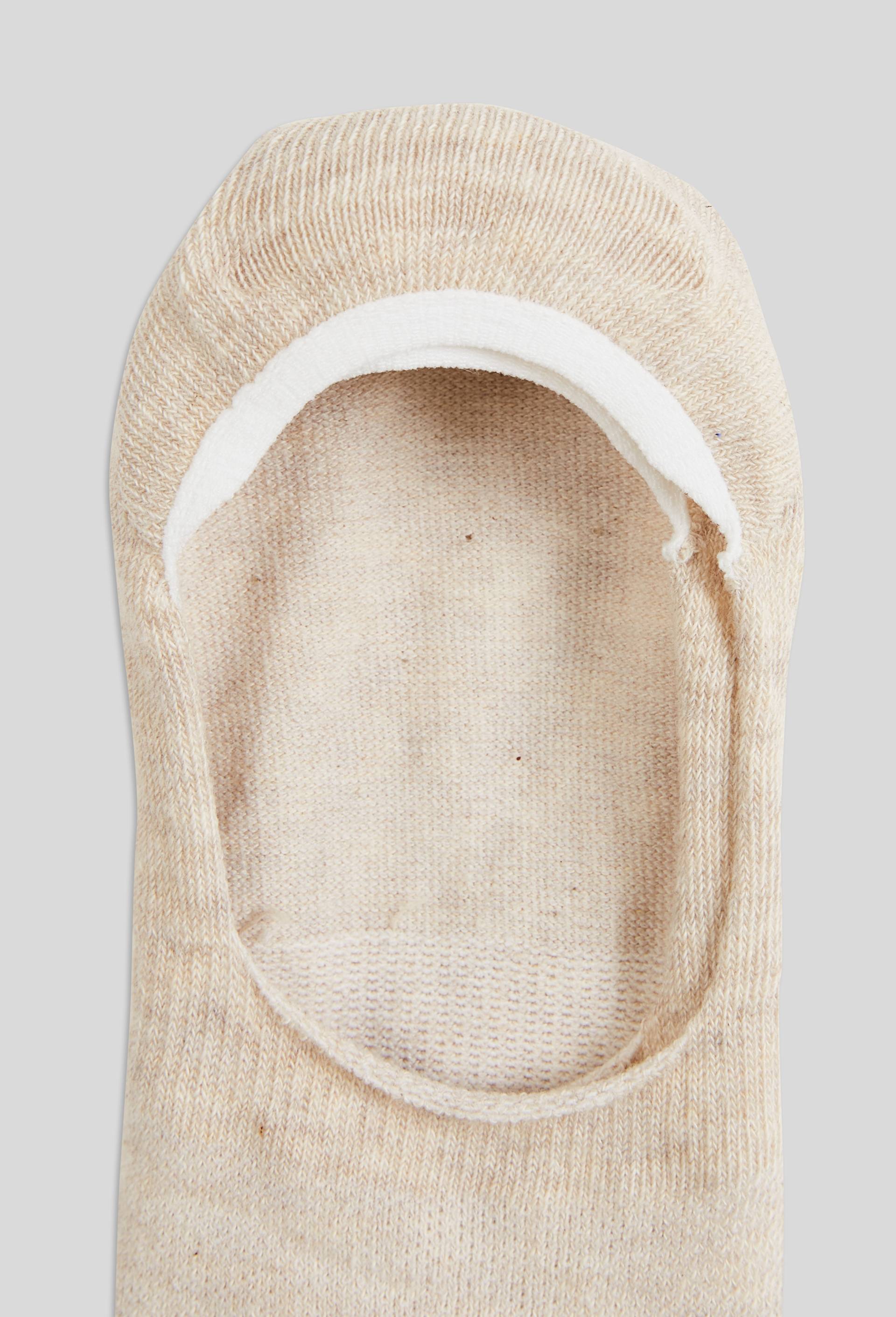 Lot de 2 prot&egrave;ge-pied en coton sp&eacute;cial baskets, Beige clair, large image number 1.0