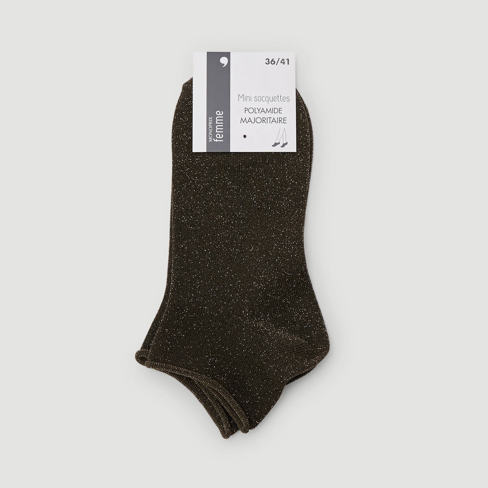 Socquettes, Kaki, large image number 0.0