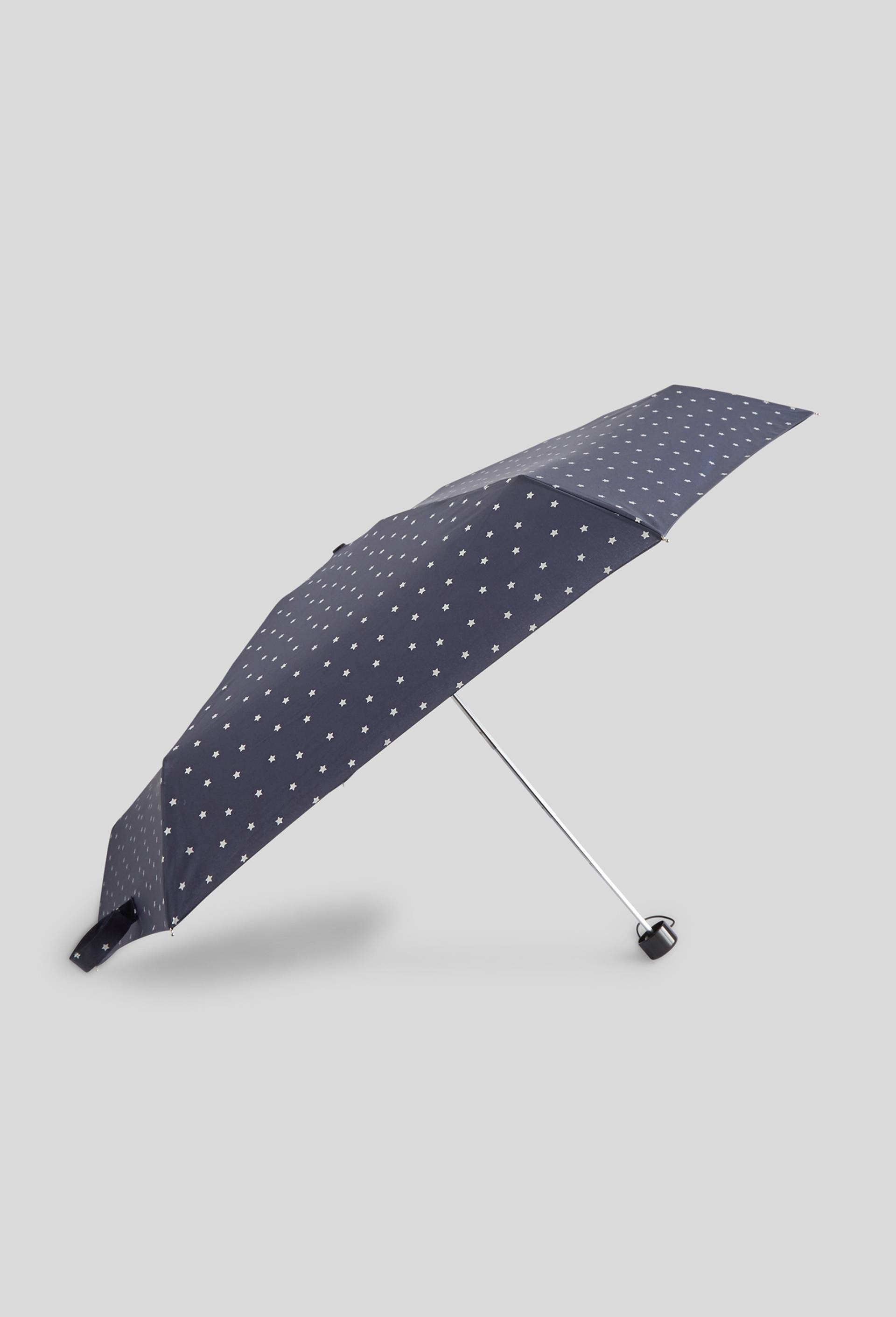 Parapluie manuel mini format imprim&eacute;, Bleu fonc&eacute;, large image number 1