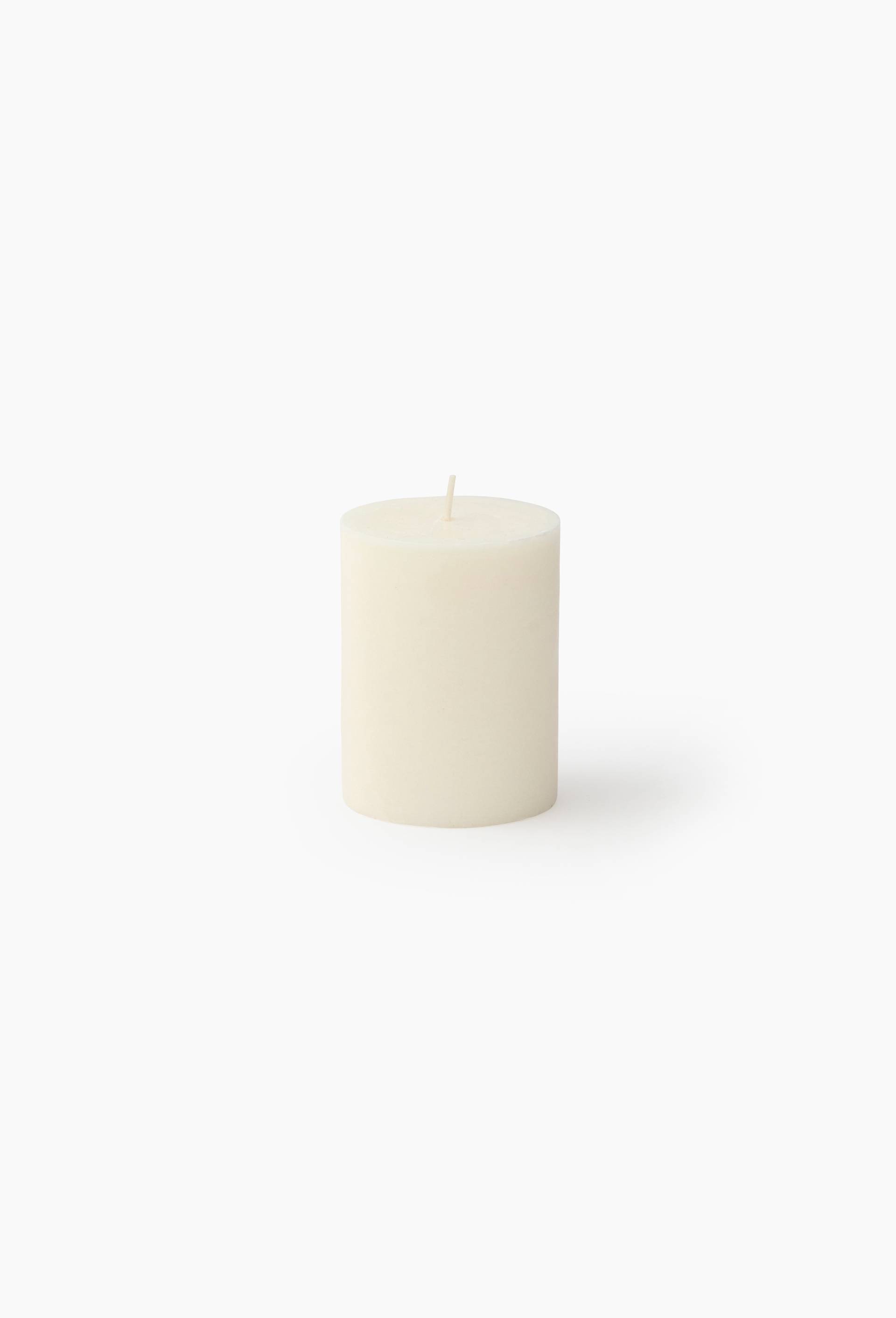 Bougie non parfum&eacute;e, cire v&eacute;g&eacute;tale, 7x9cm, , large image number 0