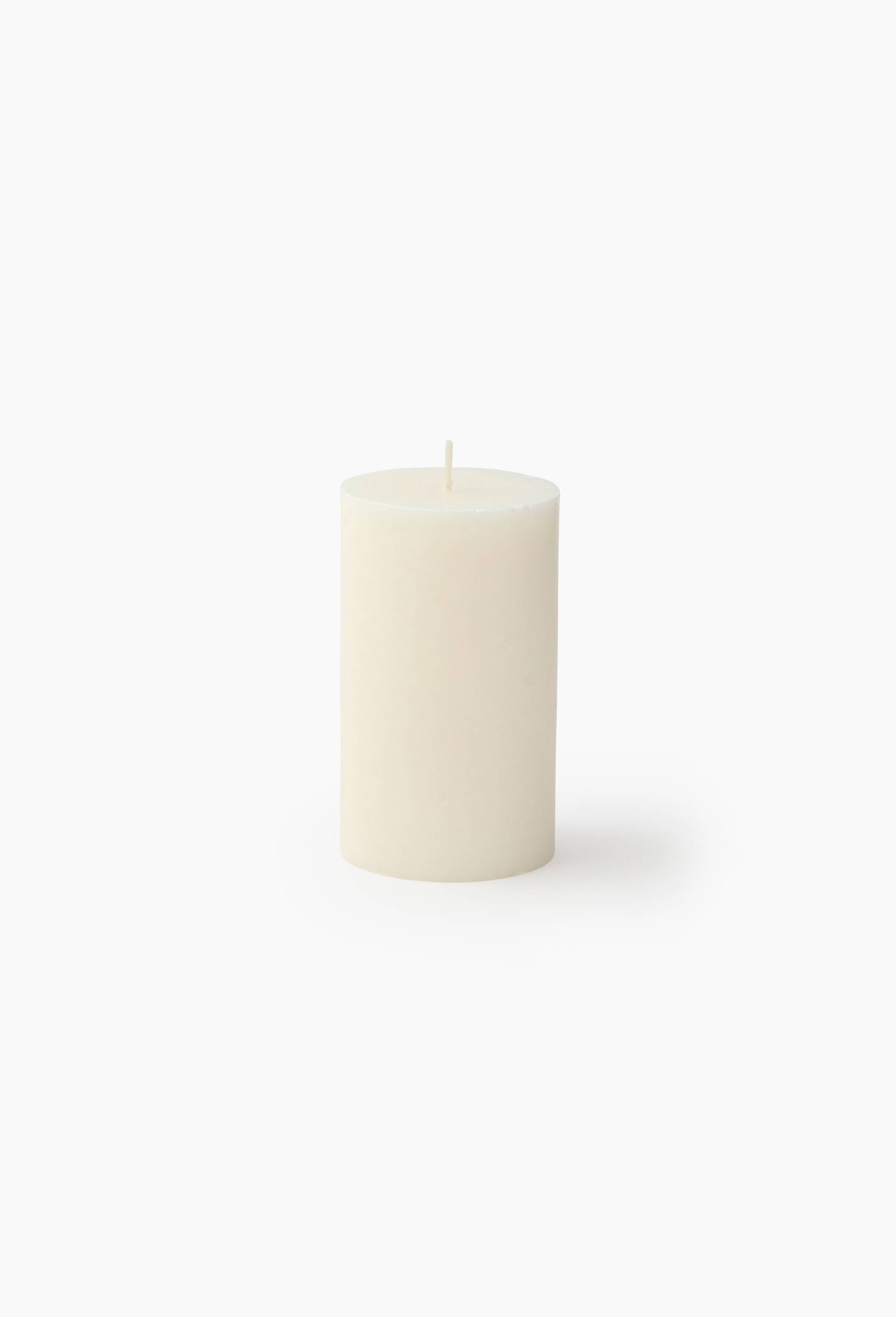 Bougie non parfumée, cire végétale, 7x12cm, , large image number 0