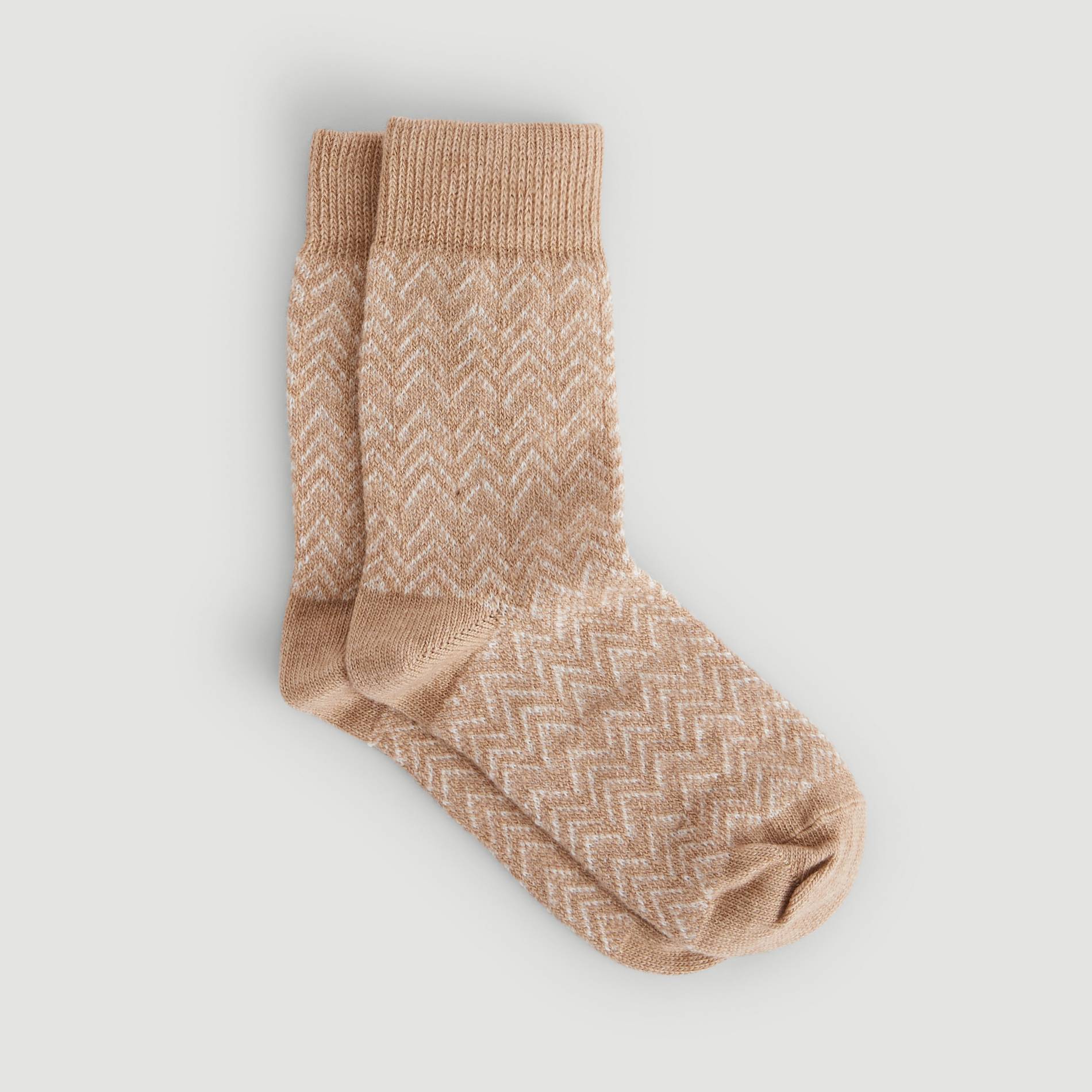 Chaussettes chevron, Beige, large image number 1.0