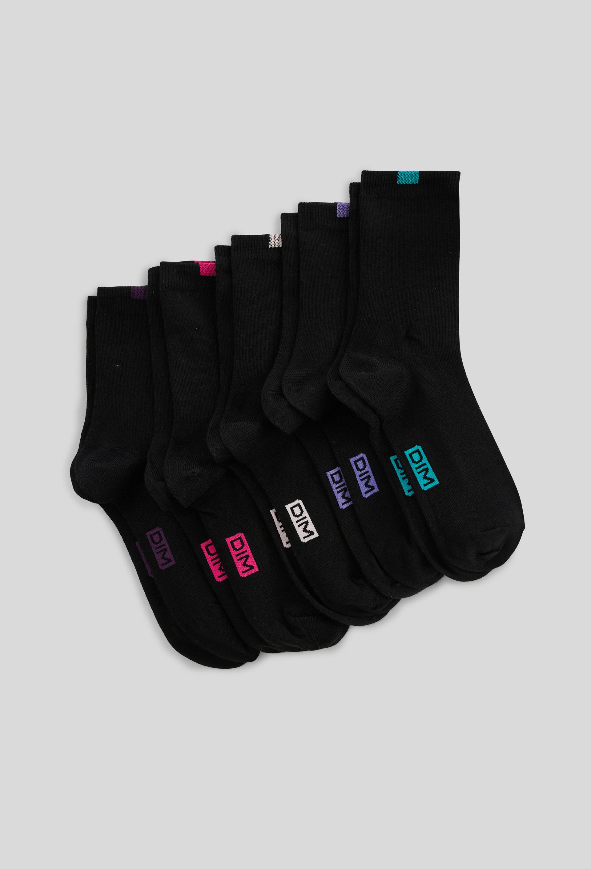 Lot  de 5 paires de chaussettes ECODIM, Noir, large image number 1
