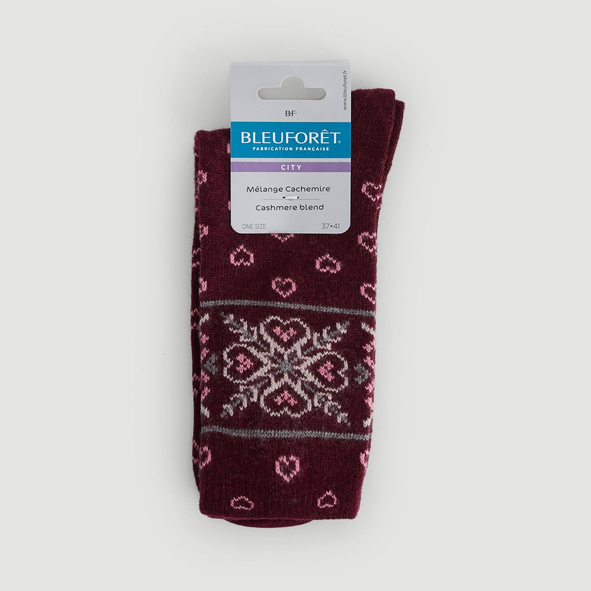 Lot de 2 paires de chaussettes en laine, Bordeaux, large image number 0.0