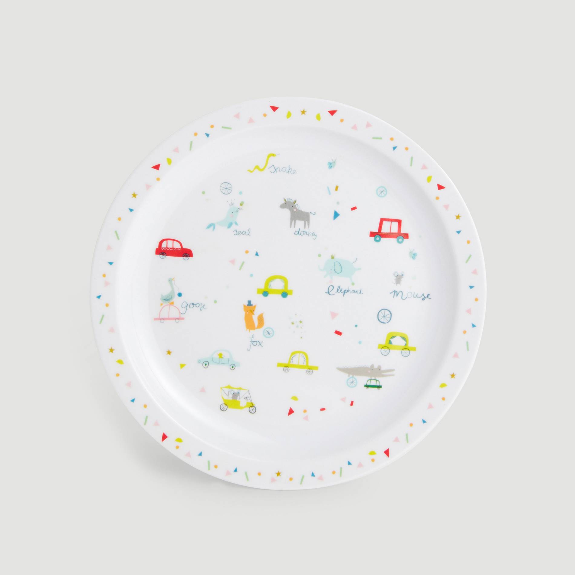 Assiette melamine, Jaune, large image number 0.0