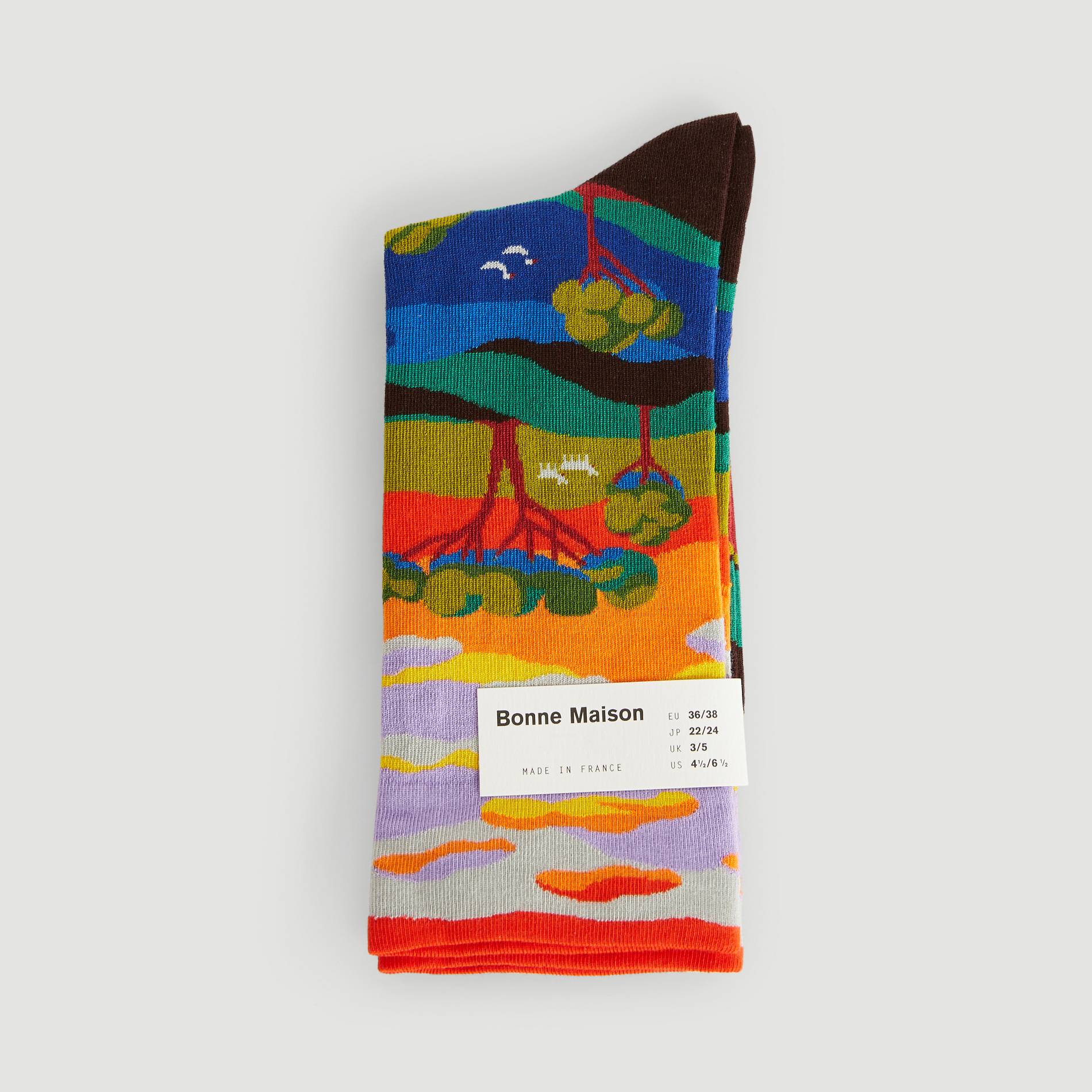 Chaussettes paysage, Multicolore, large image number 0