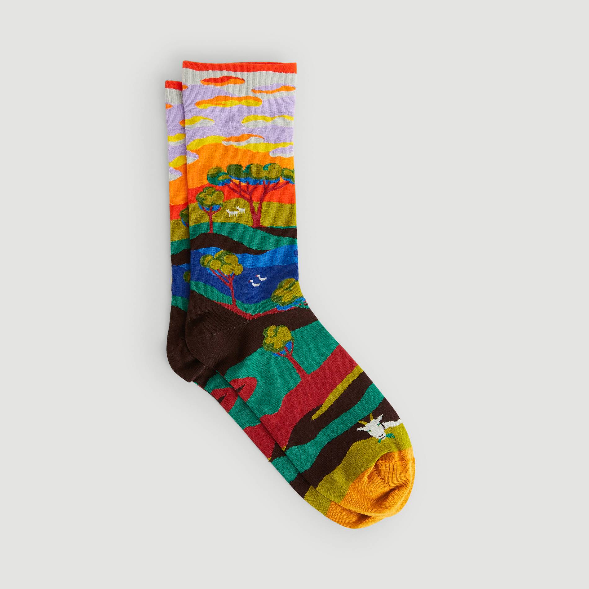 Chaussettes paysage, Multicolore, large image number 1.0