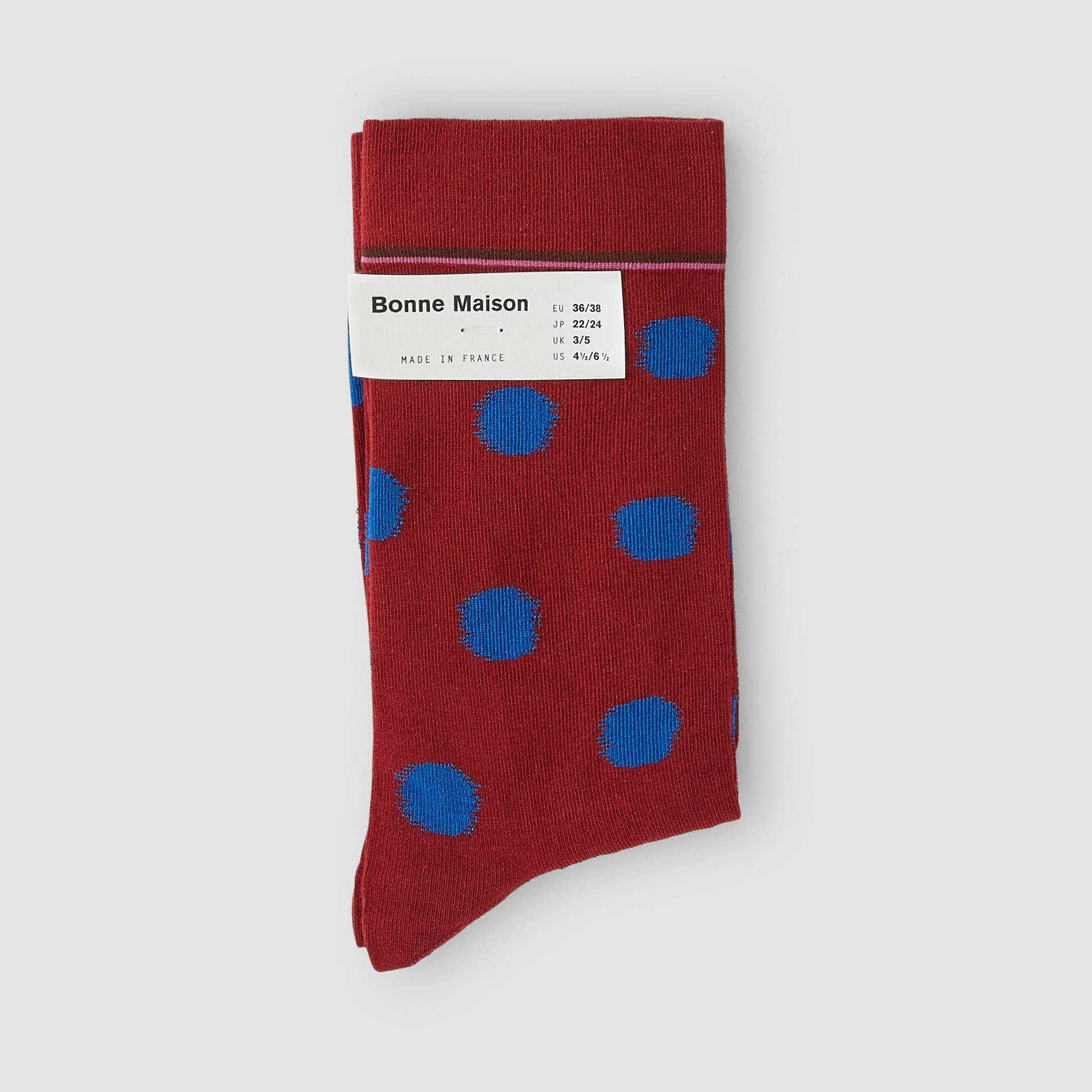 Chaussettes à pois, Marron, large image number 0