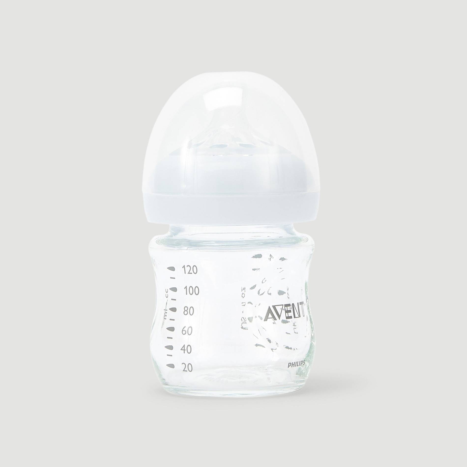 Biberon natural en verre 120 ml, Transparent, large image number 0