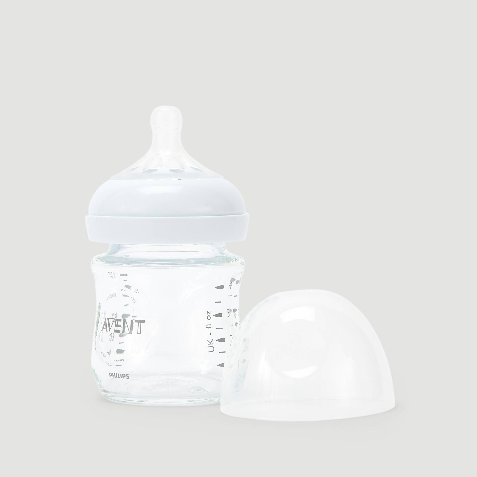 Biberon natural en verre 120 ml, Transparent, large image number 2