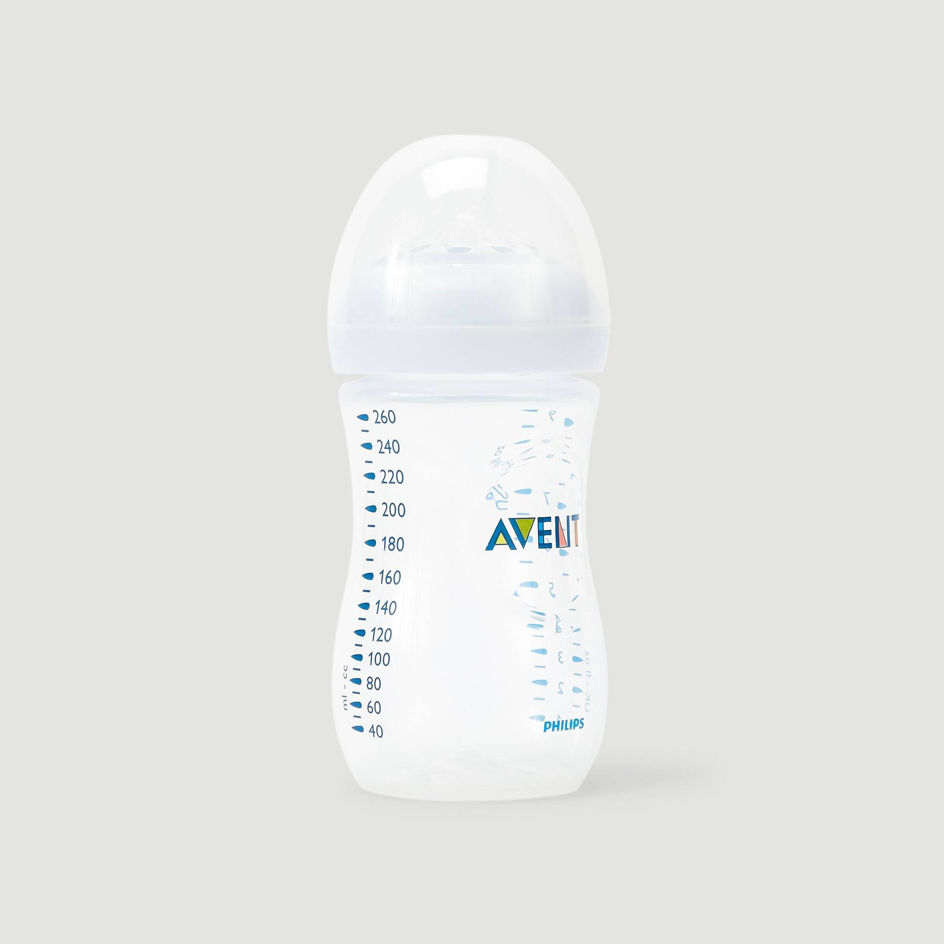 Biberon natural 260 ml, Transparent, large image number 0