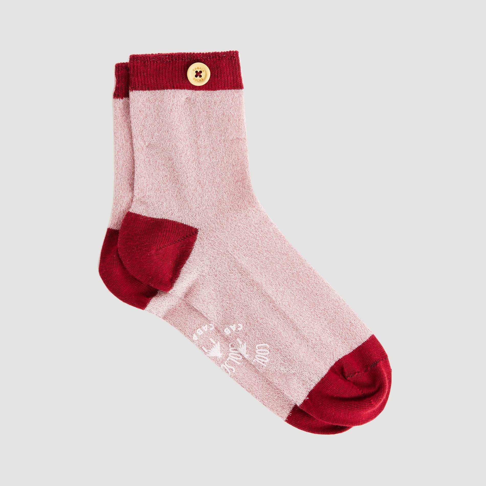 Chaussettes effet brillant, Rose, large image number 1.0
