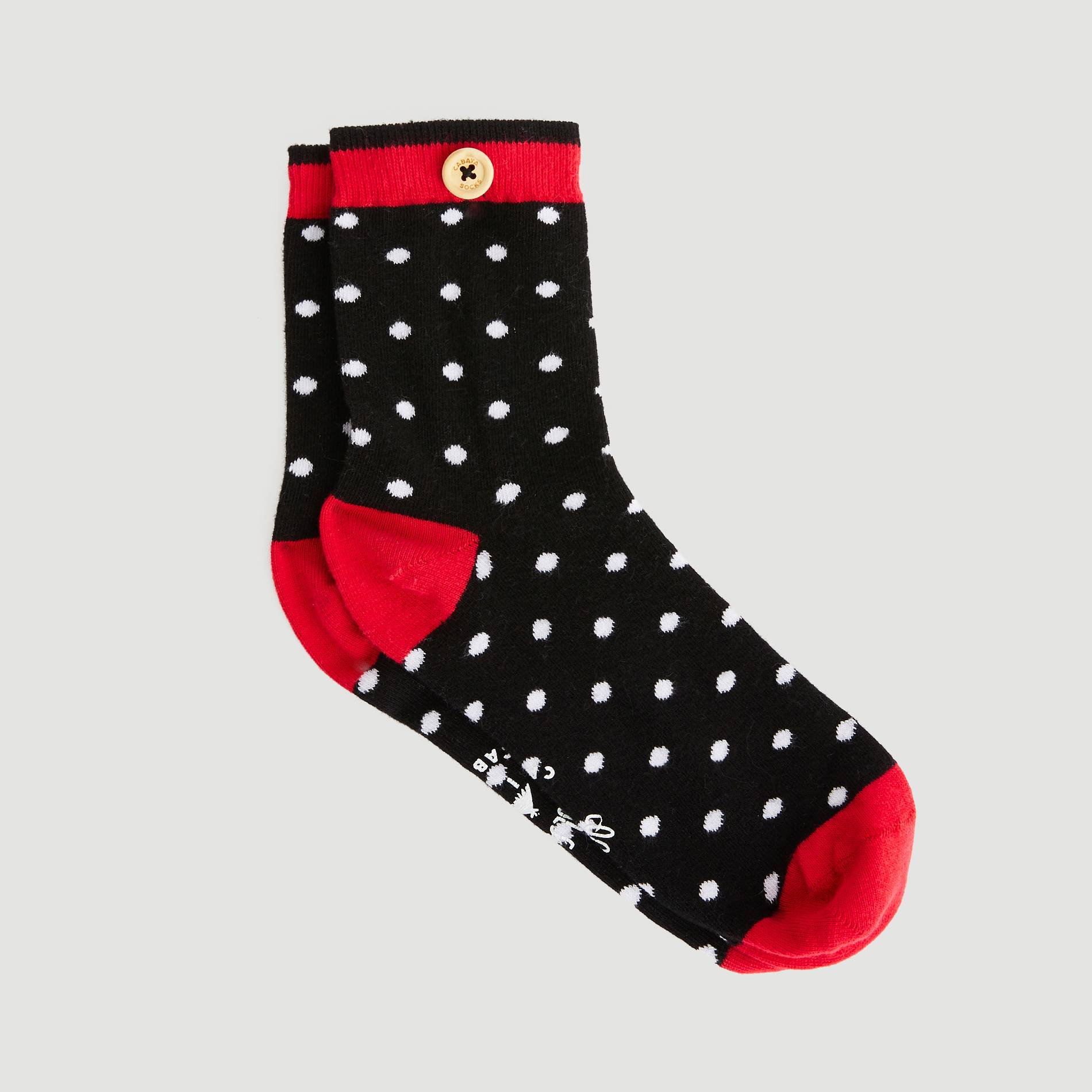 Chaussettes à pois, Noir, large image number 1