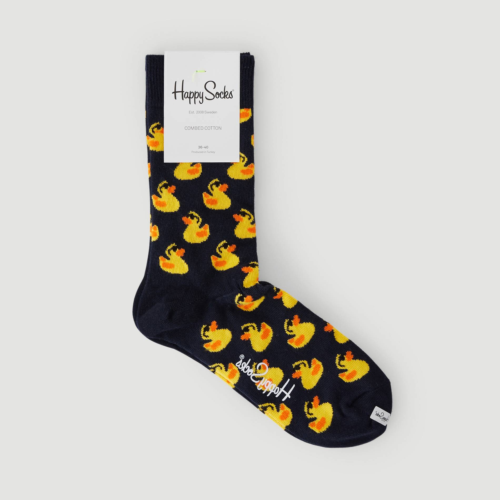 Chaussettes imprimé canard, Marine, large image number 0.0