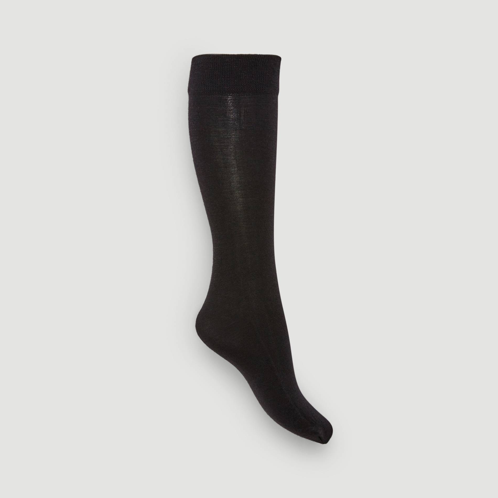 Paire de mi-bas contenant de la laine CHAUD, Noir, large image number 1