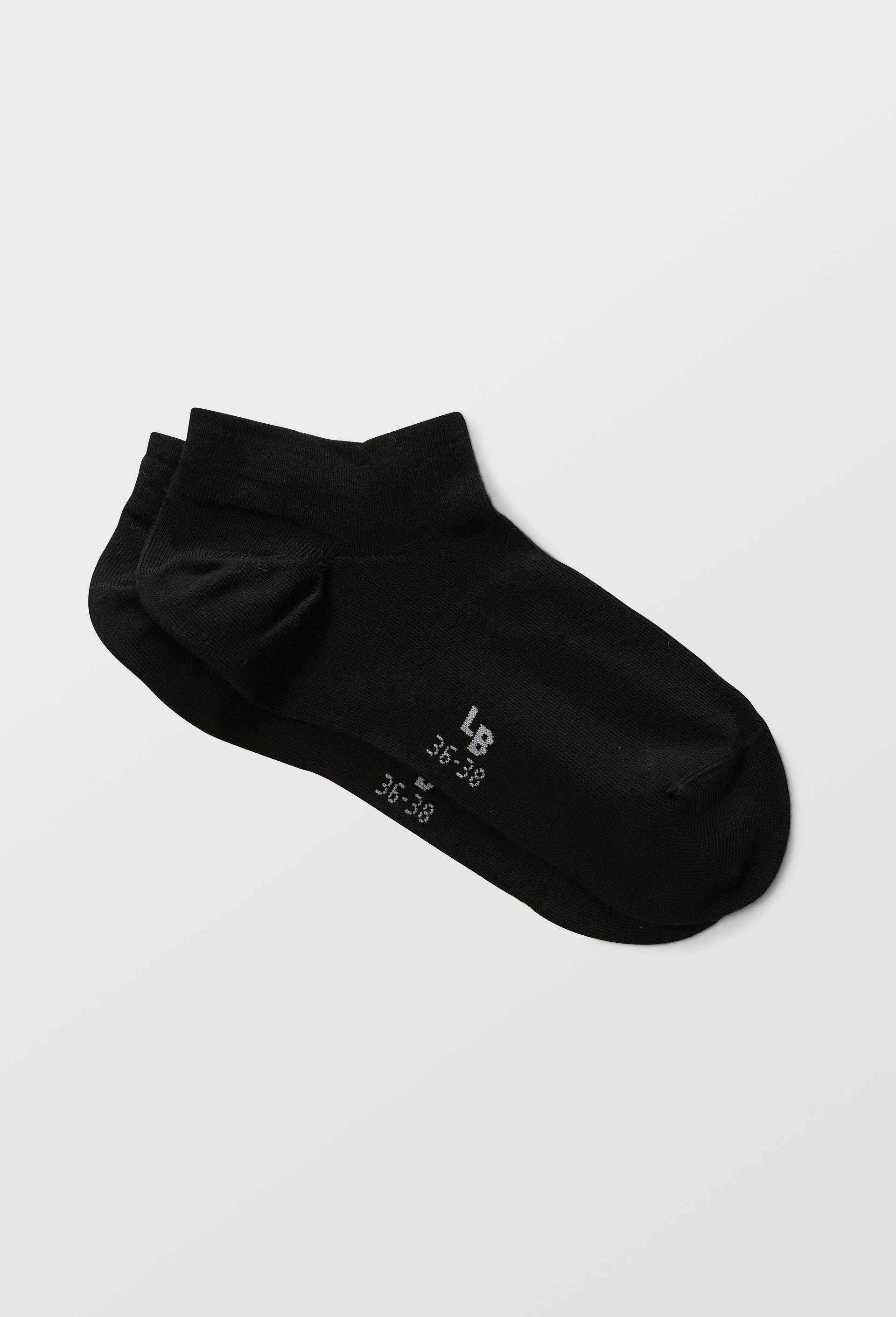 Paire de socquettes en coton BIO Le Bourget, Noir, swatch image