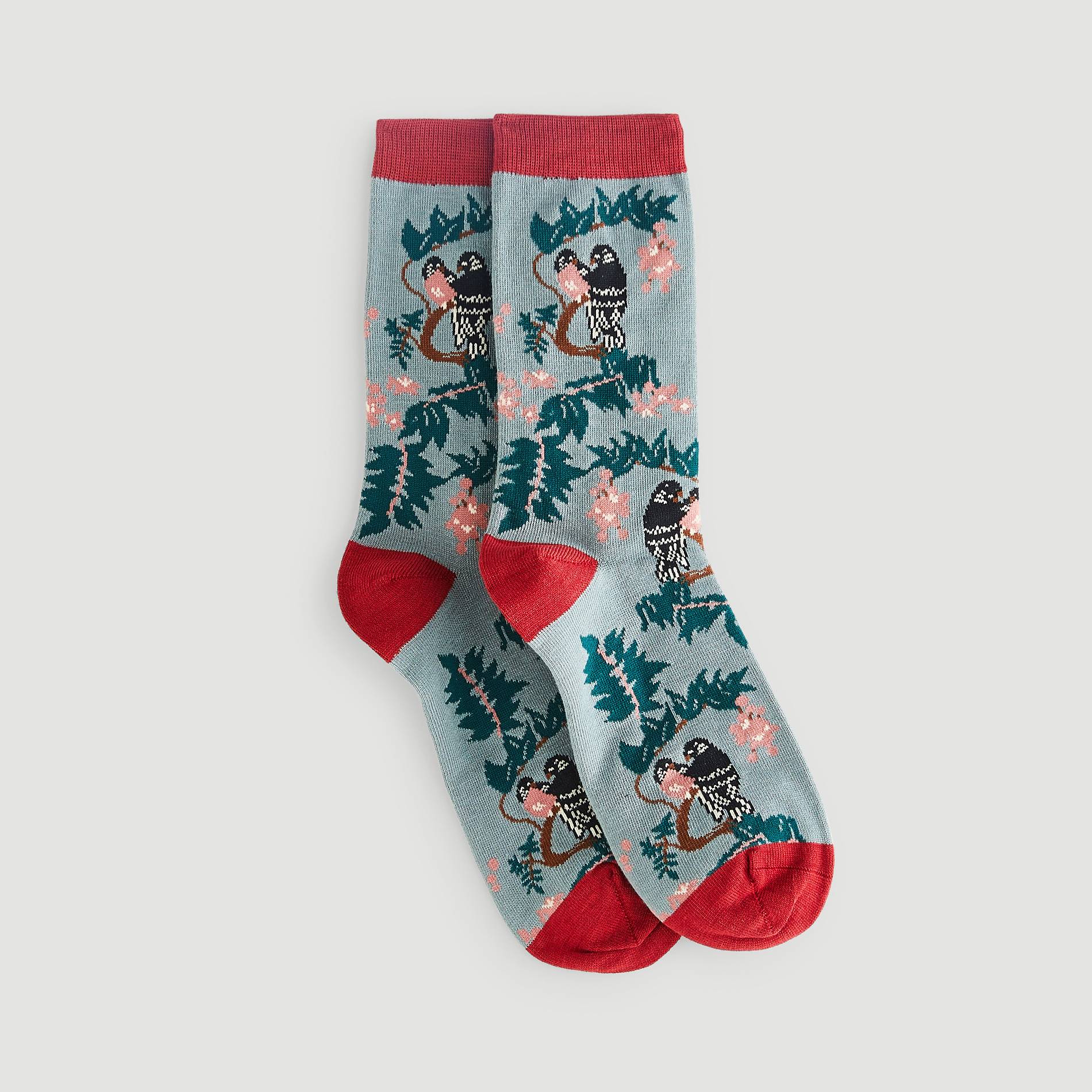 Chaussettes imprimées, Bleu, large image number 1