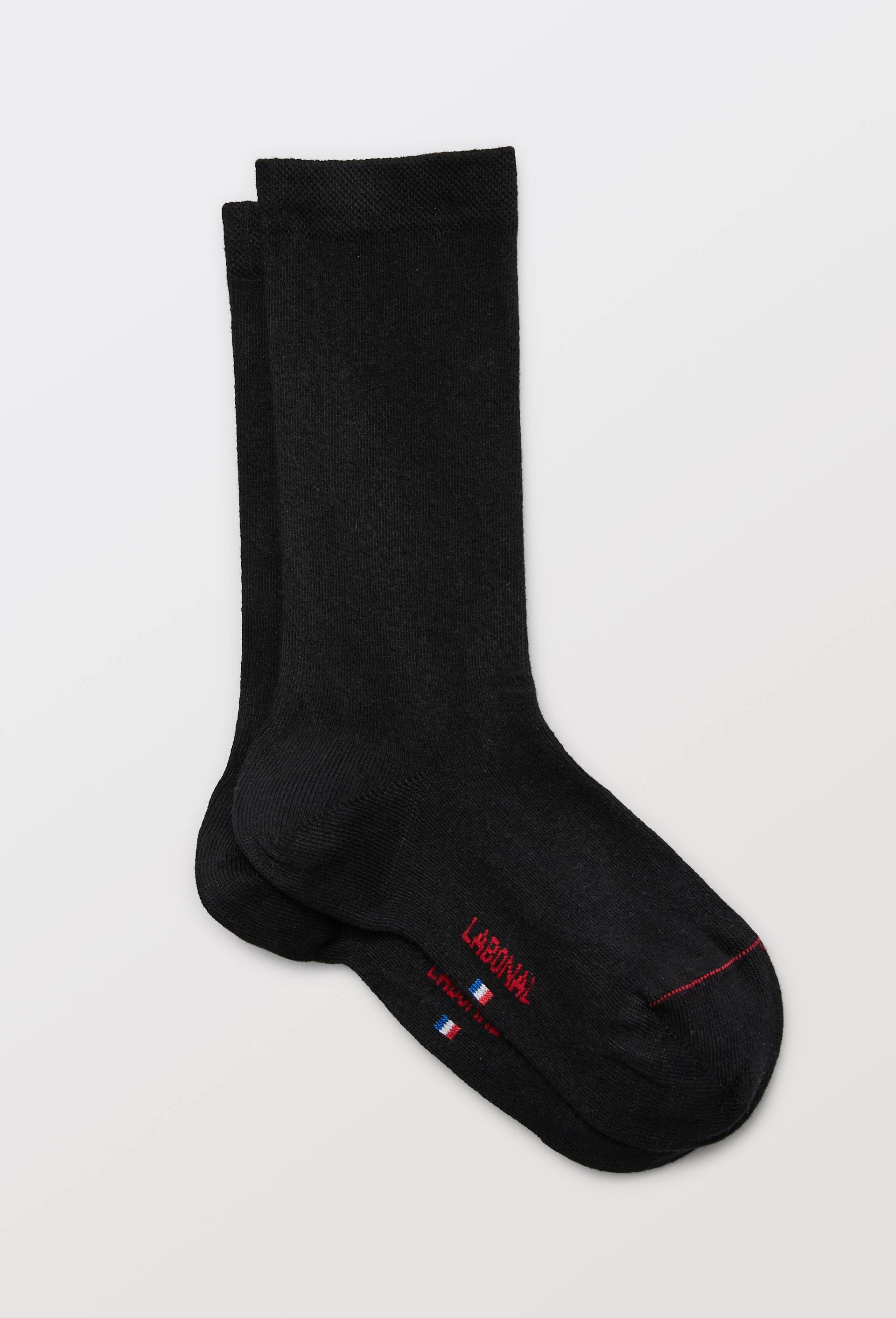 Paire de chaussettes en coton Labonal, Noir, large image number 0