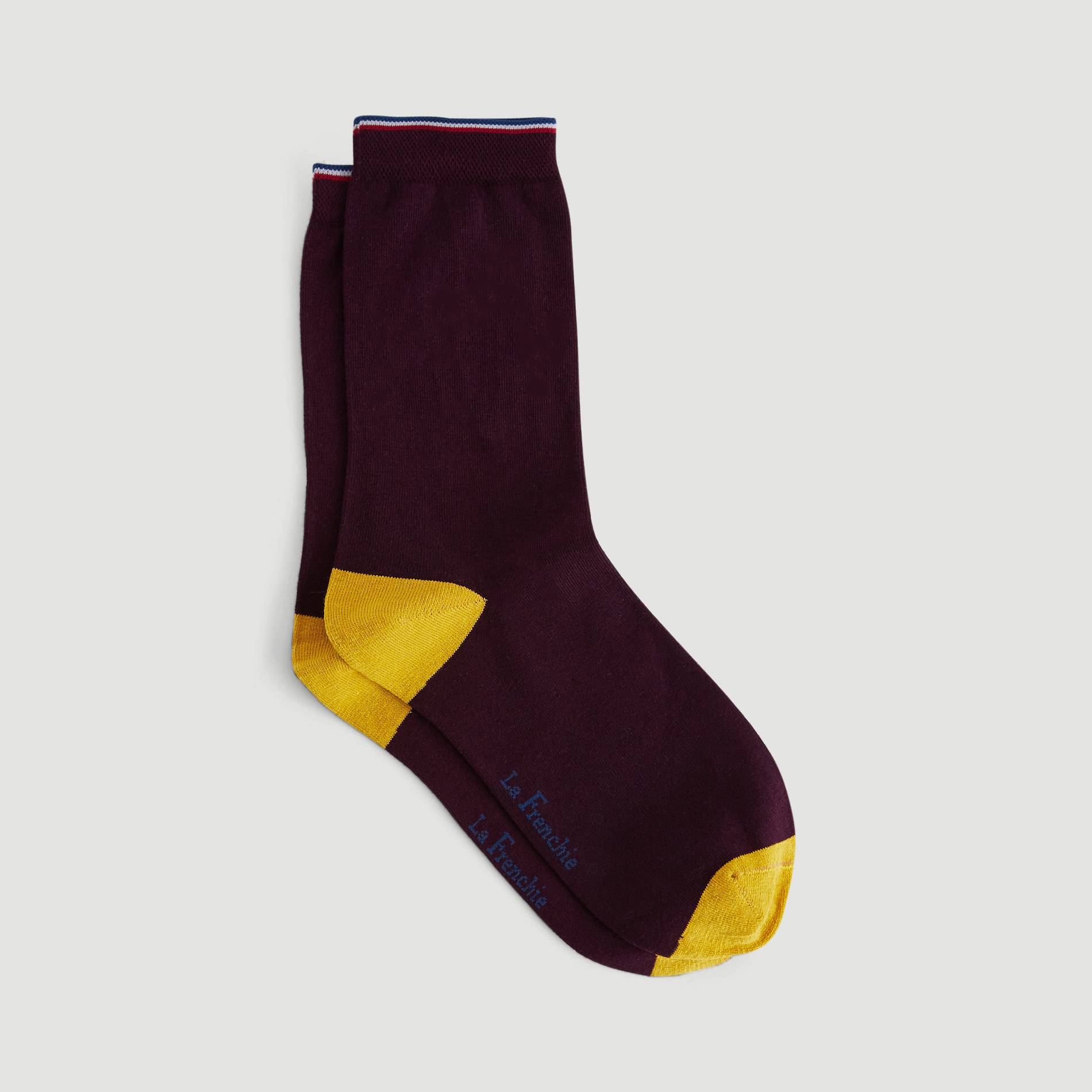 Mi-chaussettes, Violet, large image number 1