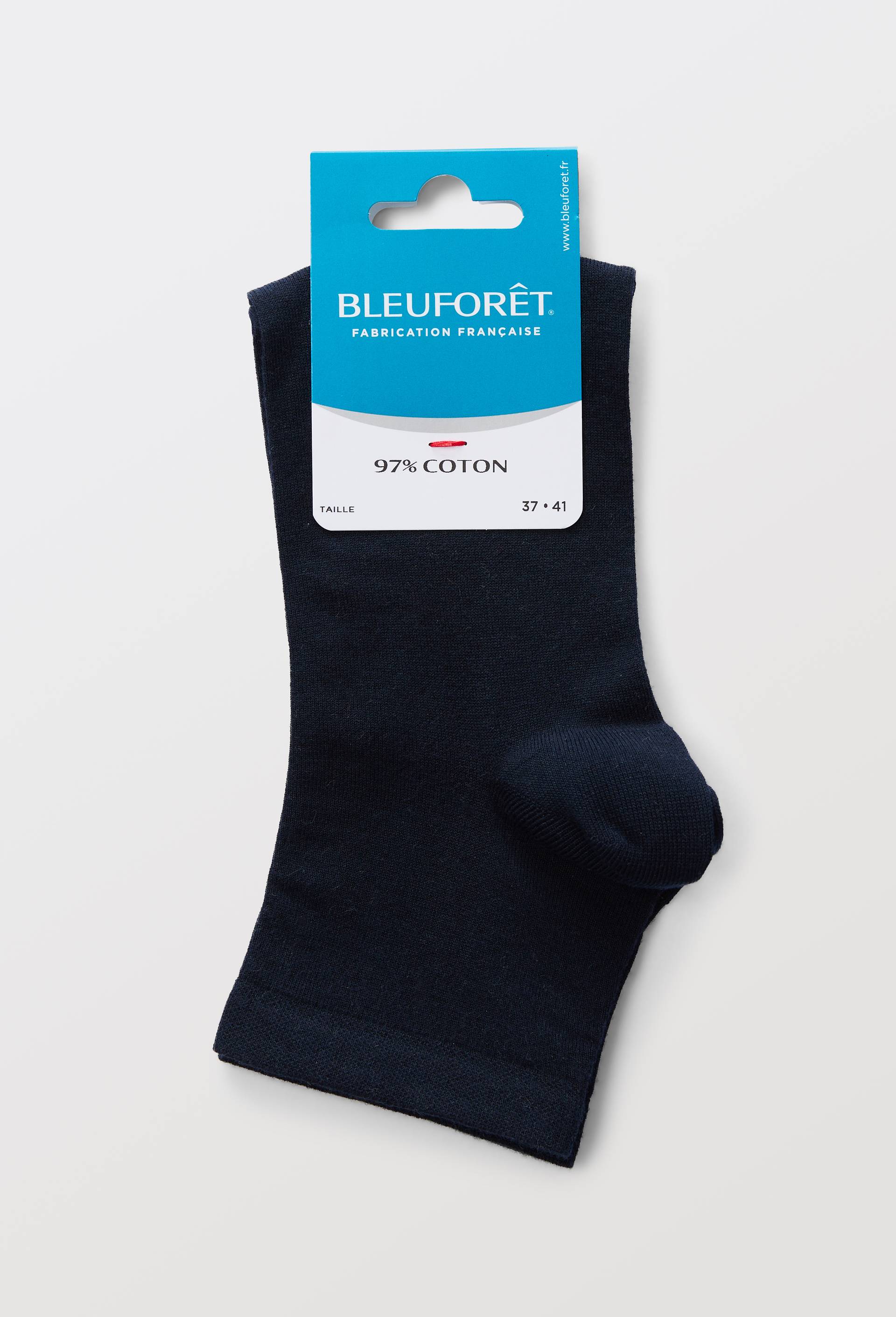 Paire de socquettes en coton Bleufor&ecirc;t, Bleu fonc&eacute;, large image number 2