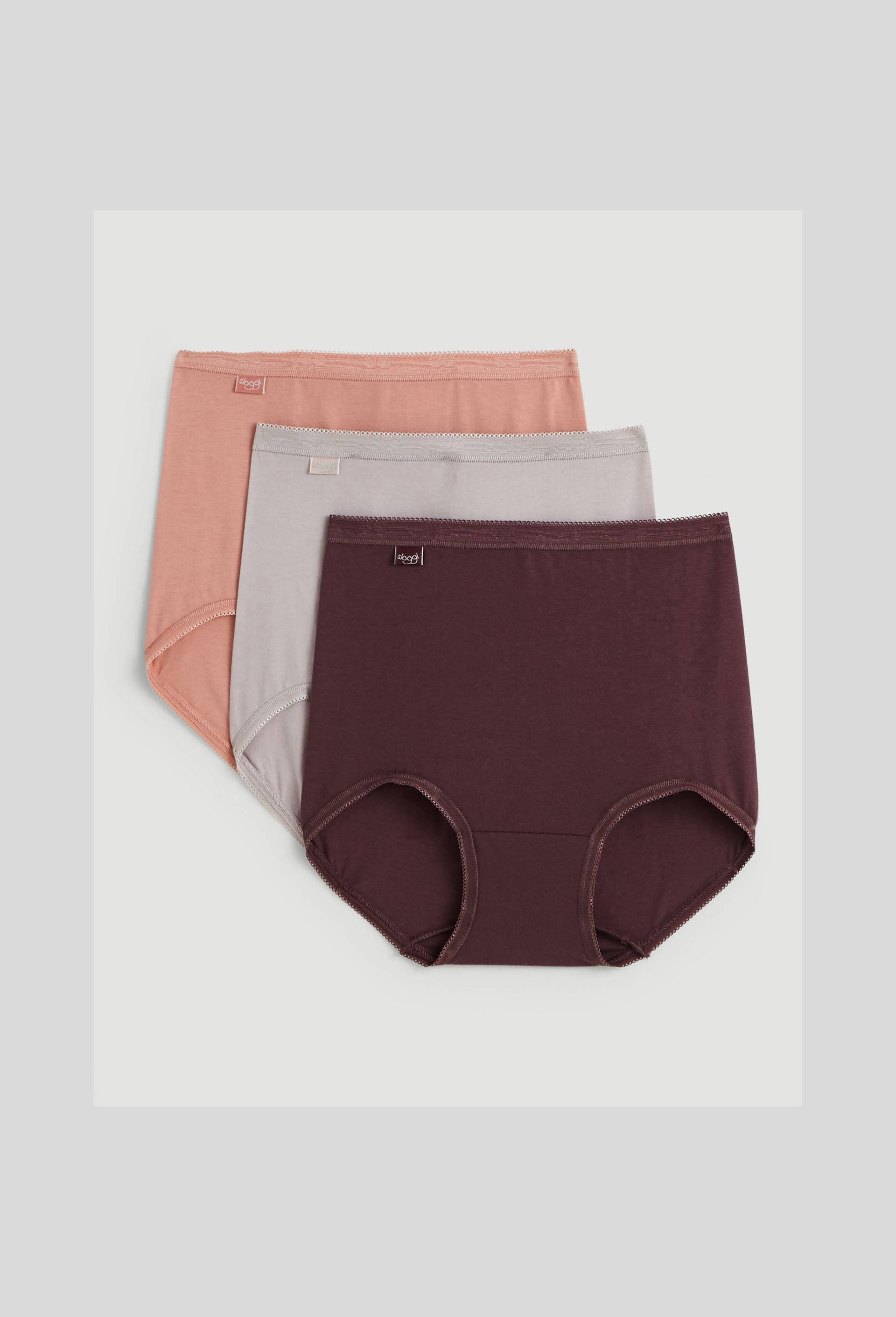 Lot de 3 culottes maxi en coton Sloggi, Rose, large image number 0