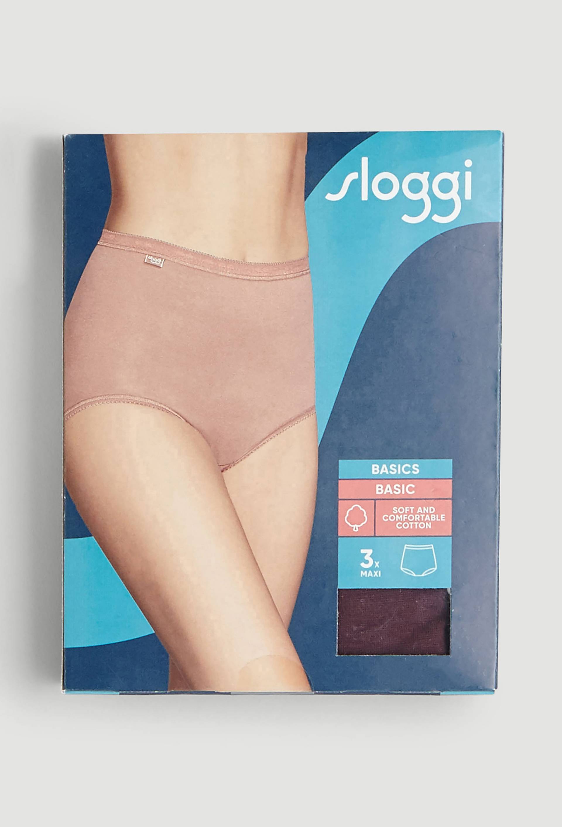 Lot de 3 culottes maxi en coton Sloggi, Rose, large image number 2