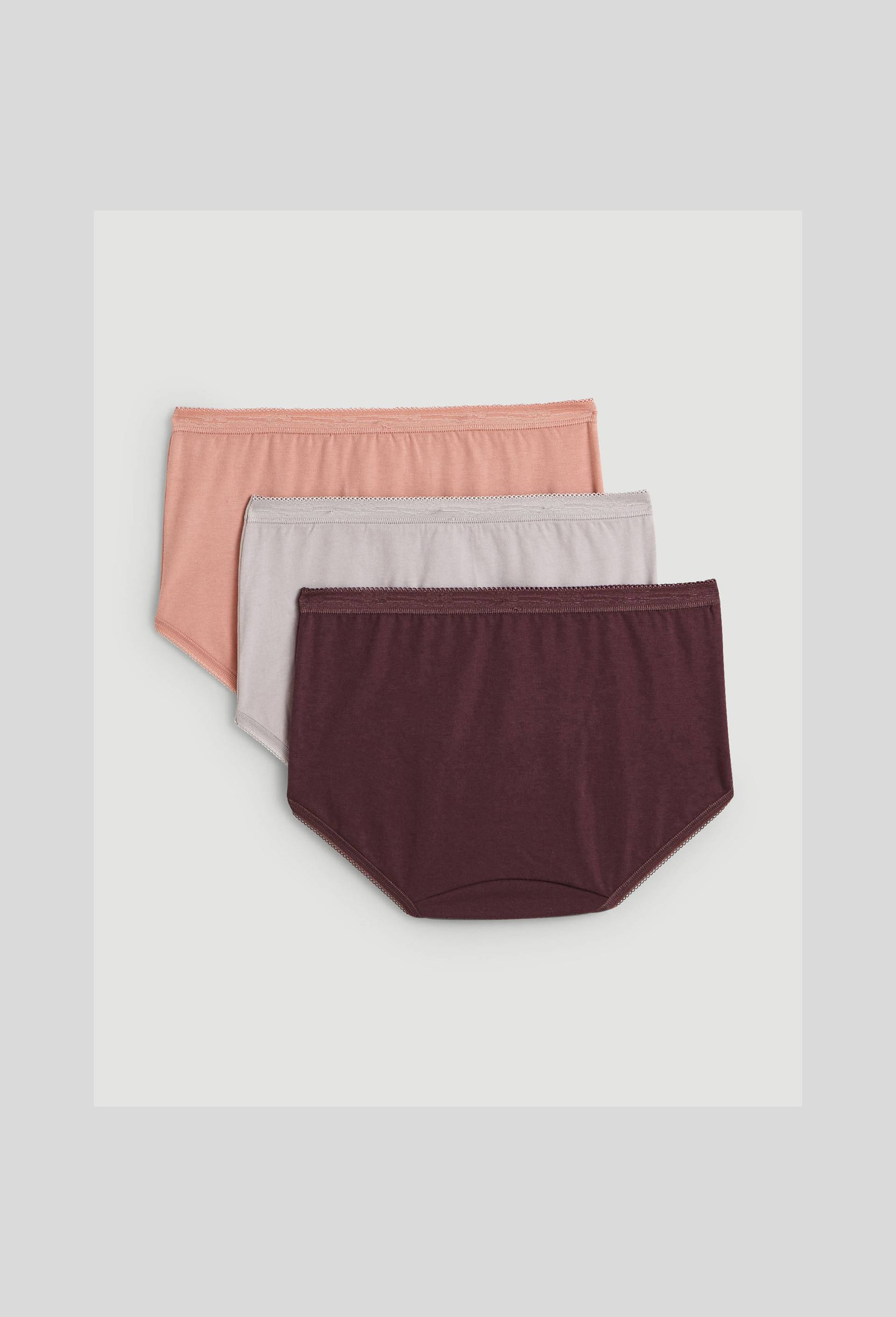 Lot de 3 culottes midi en coton Sloggi, Rose, large image number 1