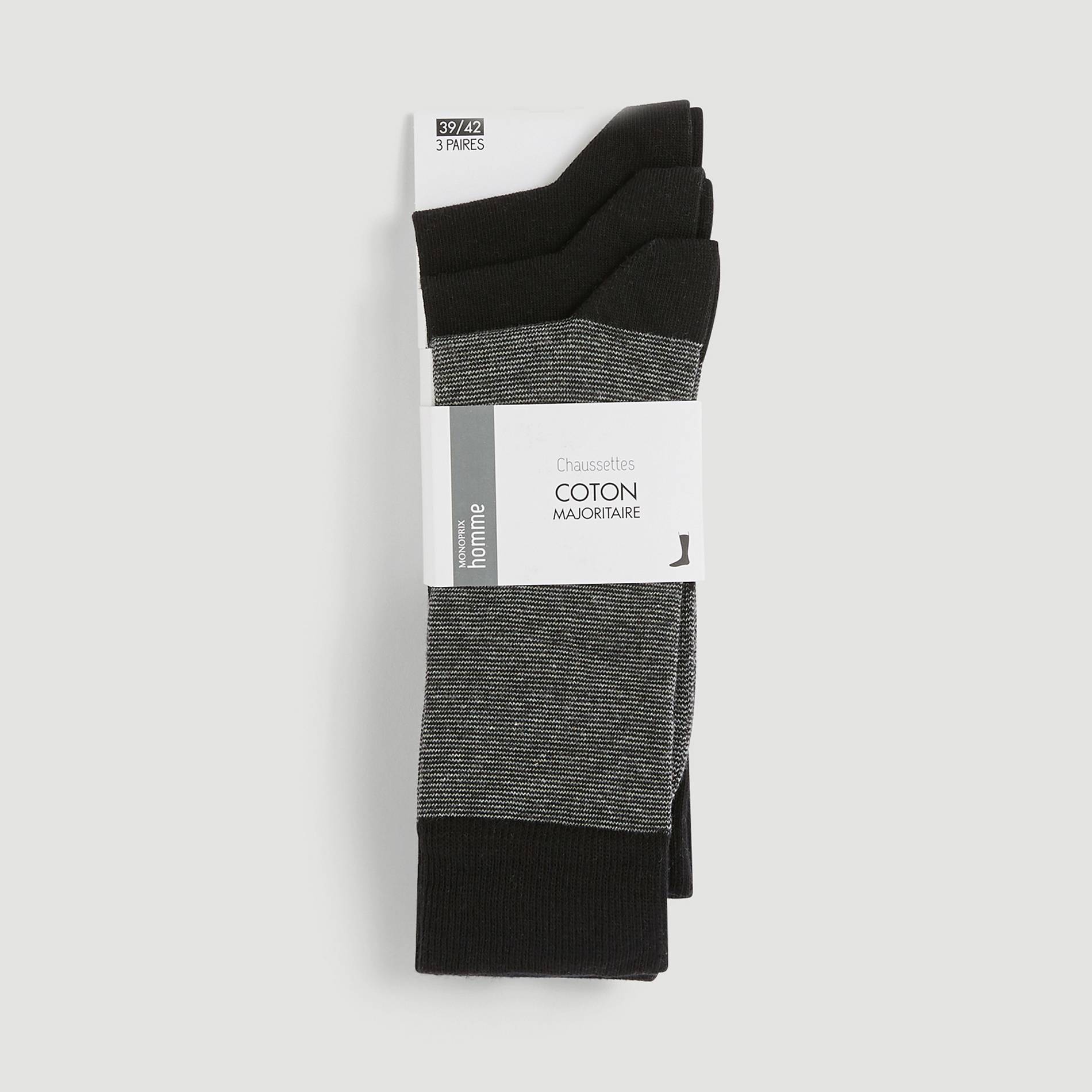 Lot de 3 paires de chaussettes, Multicolore, large image number 0