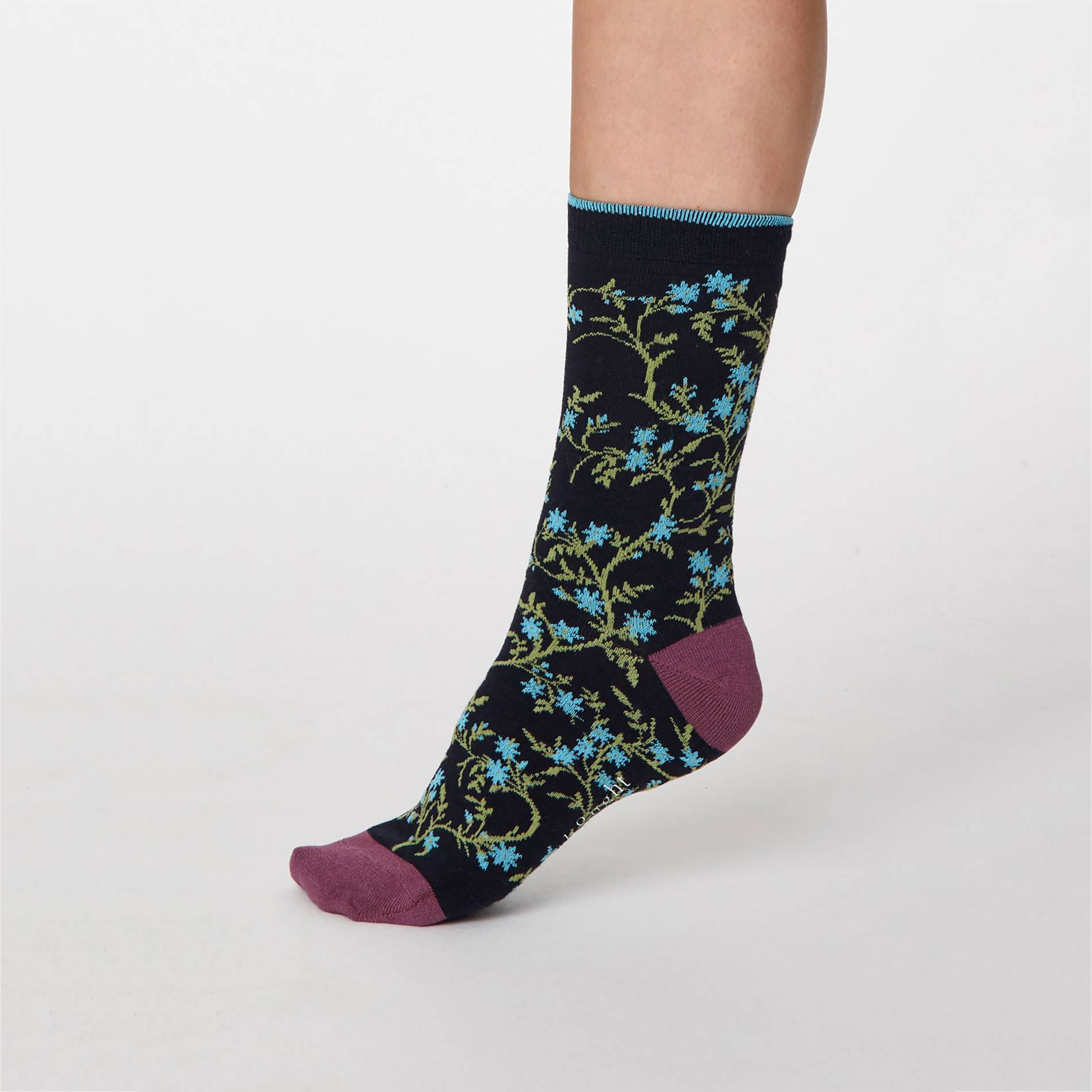 Chaussettes petites fleurs, Multicolore, large image number 1.0