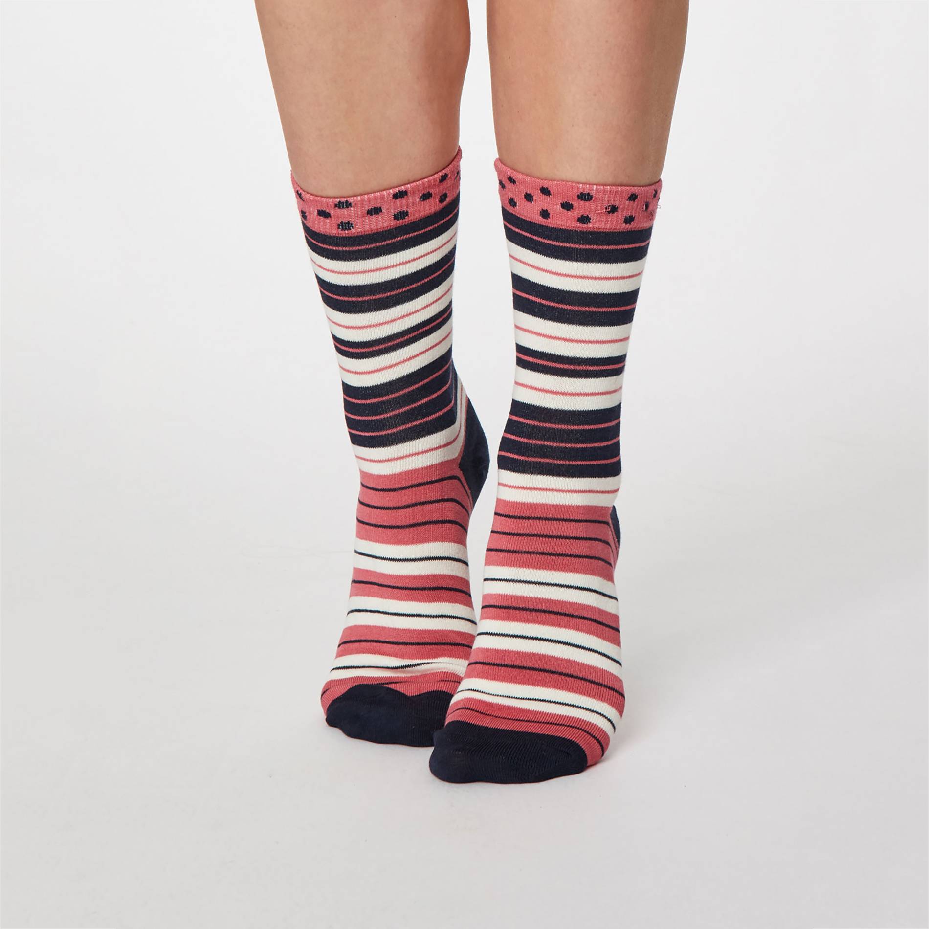 Chaussettes rayures irrégulières, Multicolore, large image number 0.0