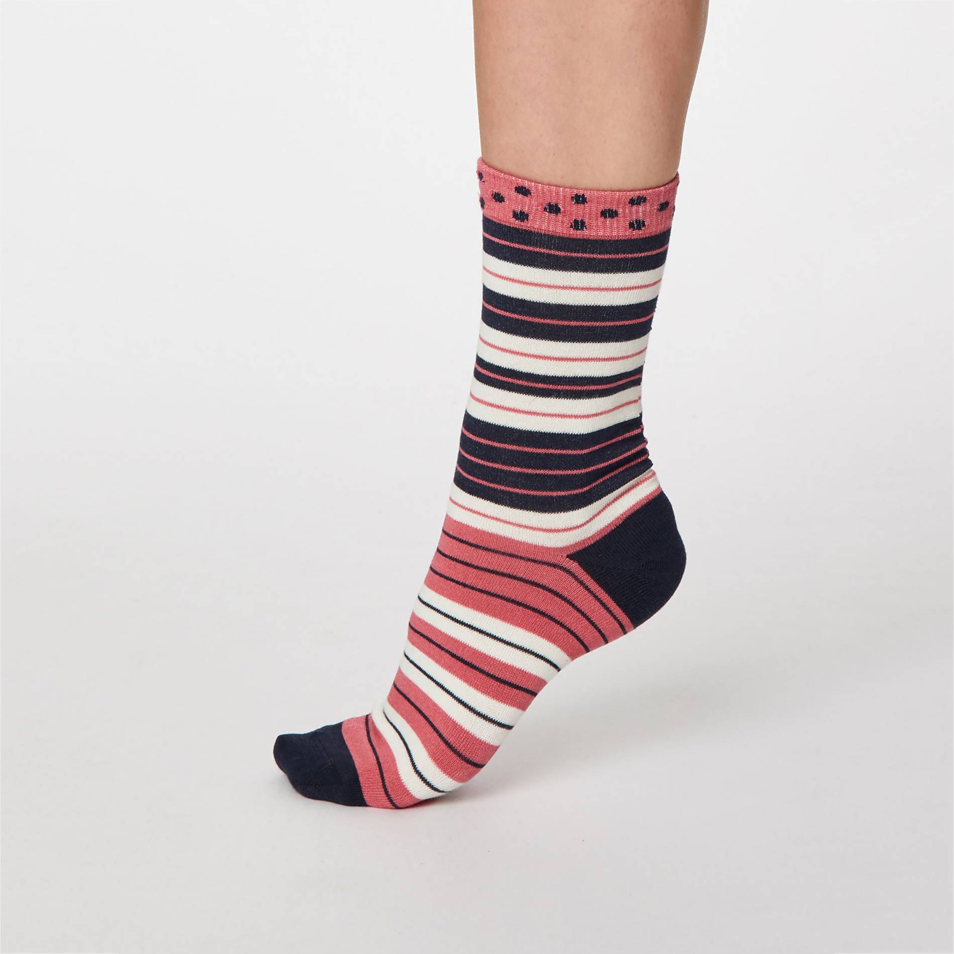 Chaussettes rayures irrégulières, Multicolore, large image number 1