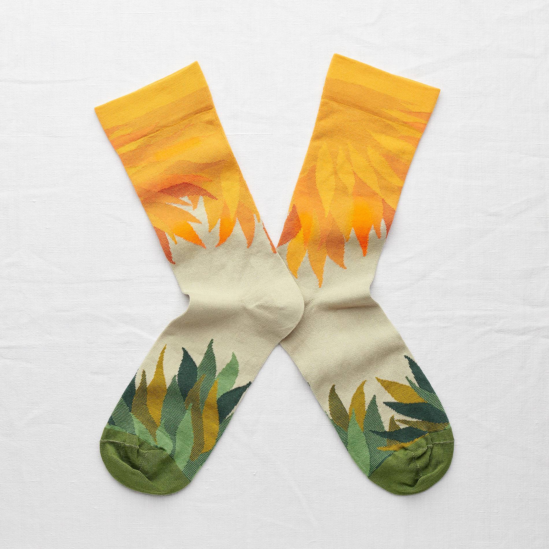 Chaussettes flammes, Orange, large image number 0.0