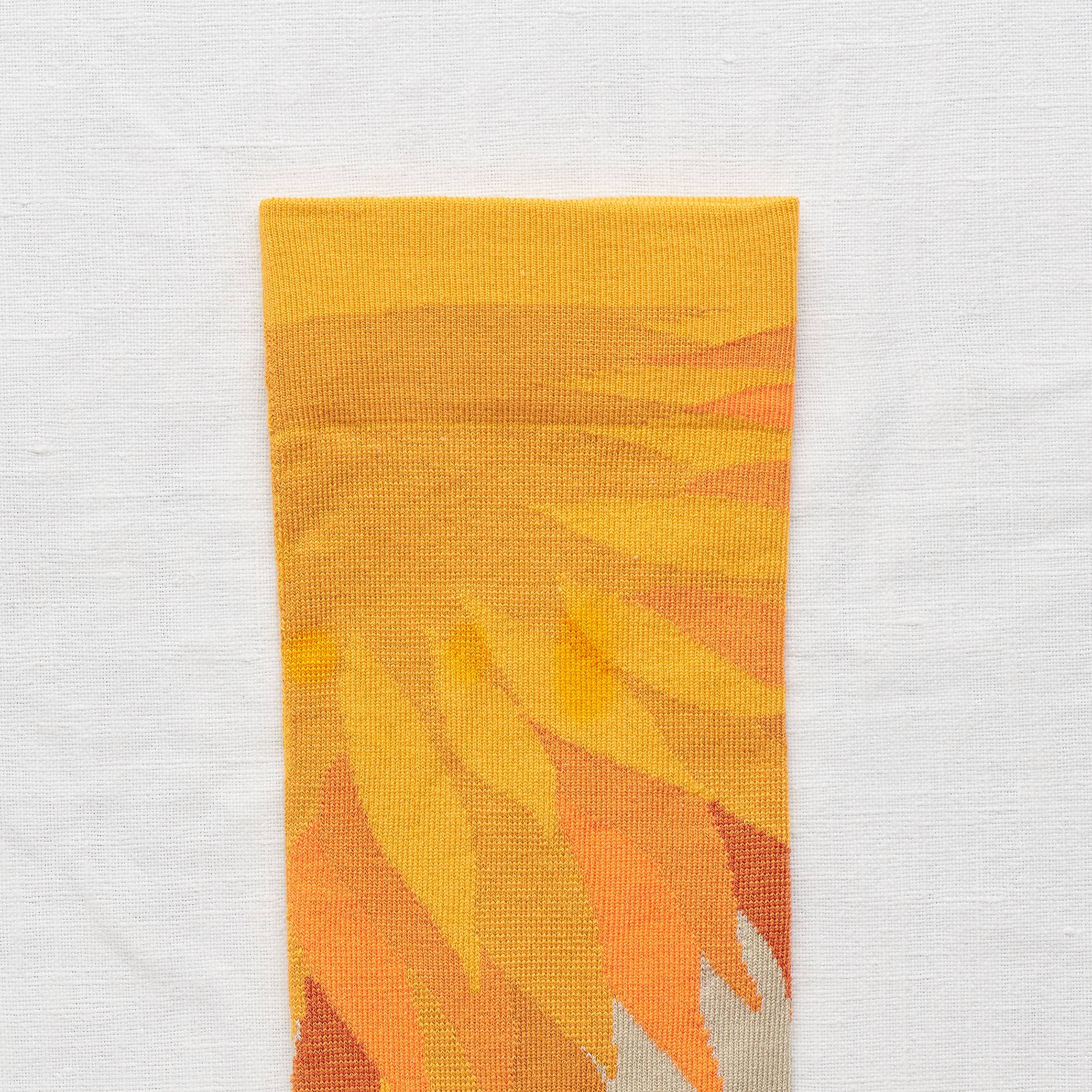 Chaussettes flammes, Orange, large image number 1.0