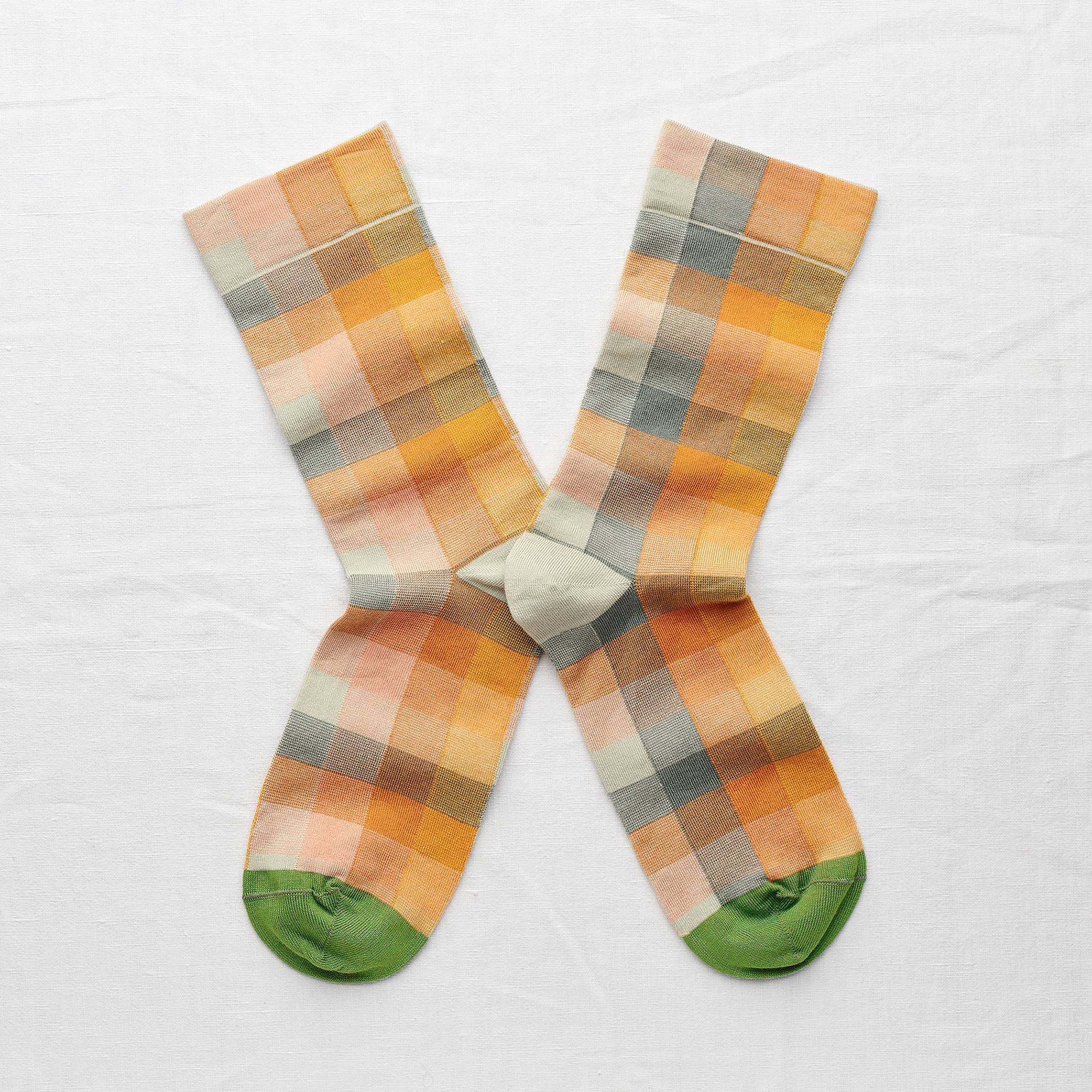Chaussettes à carreaux, Multicolore, large image number 0