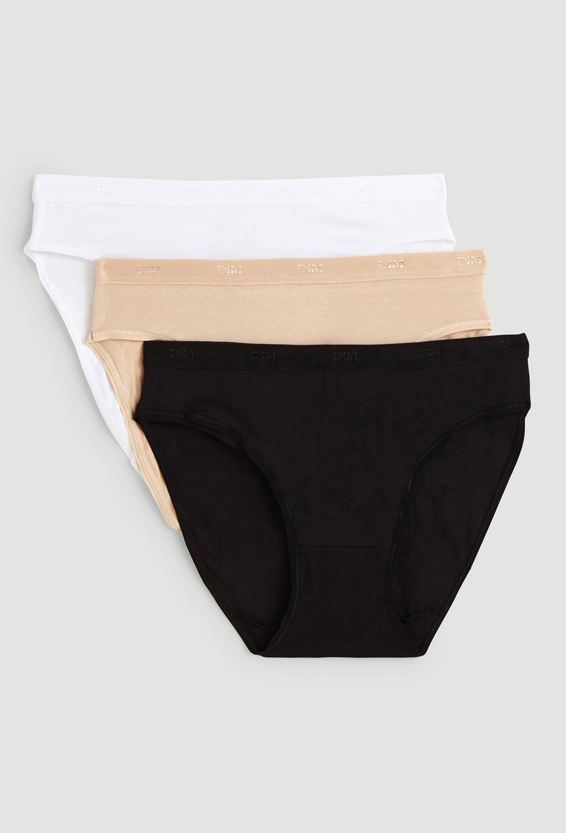Lot de 3 slips en coton ECO DIM, Beige clair, large image number 0