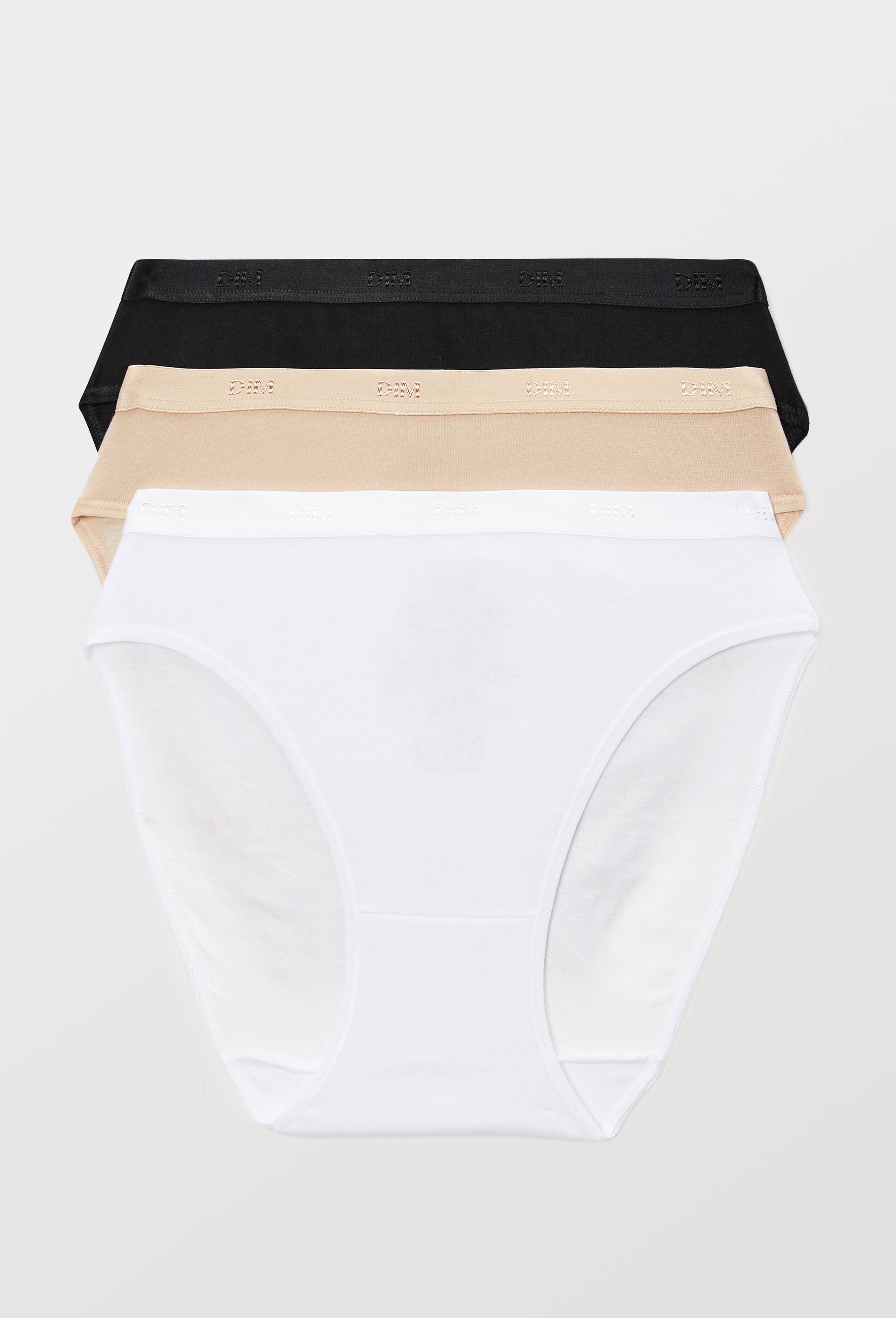 Lot de 3 slips en coton ECO DIM, Beige clair, swatch image