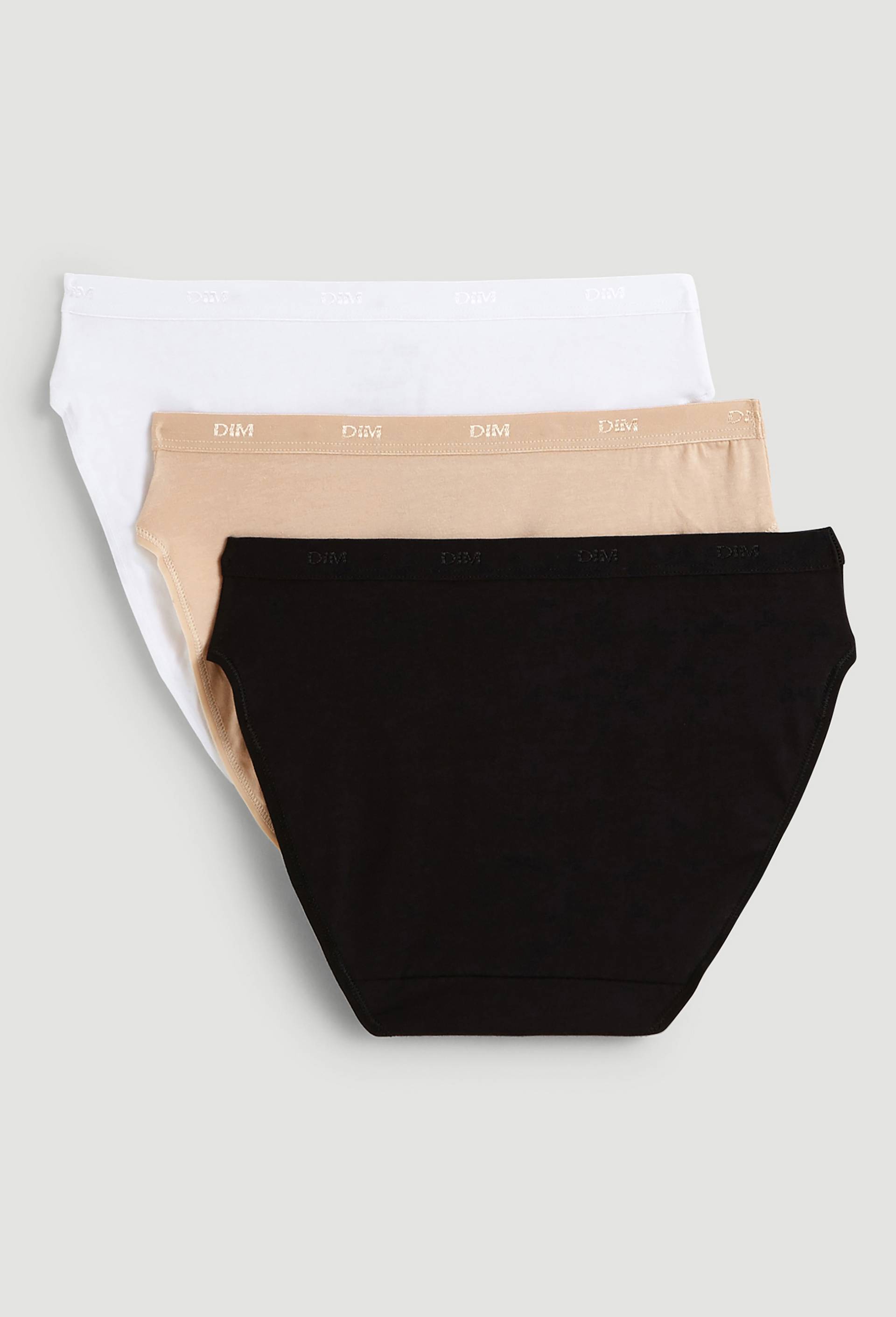 Lot de 3 slips en coton ECO DIM, Beige clair, large image number 1