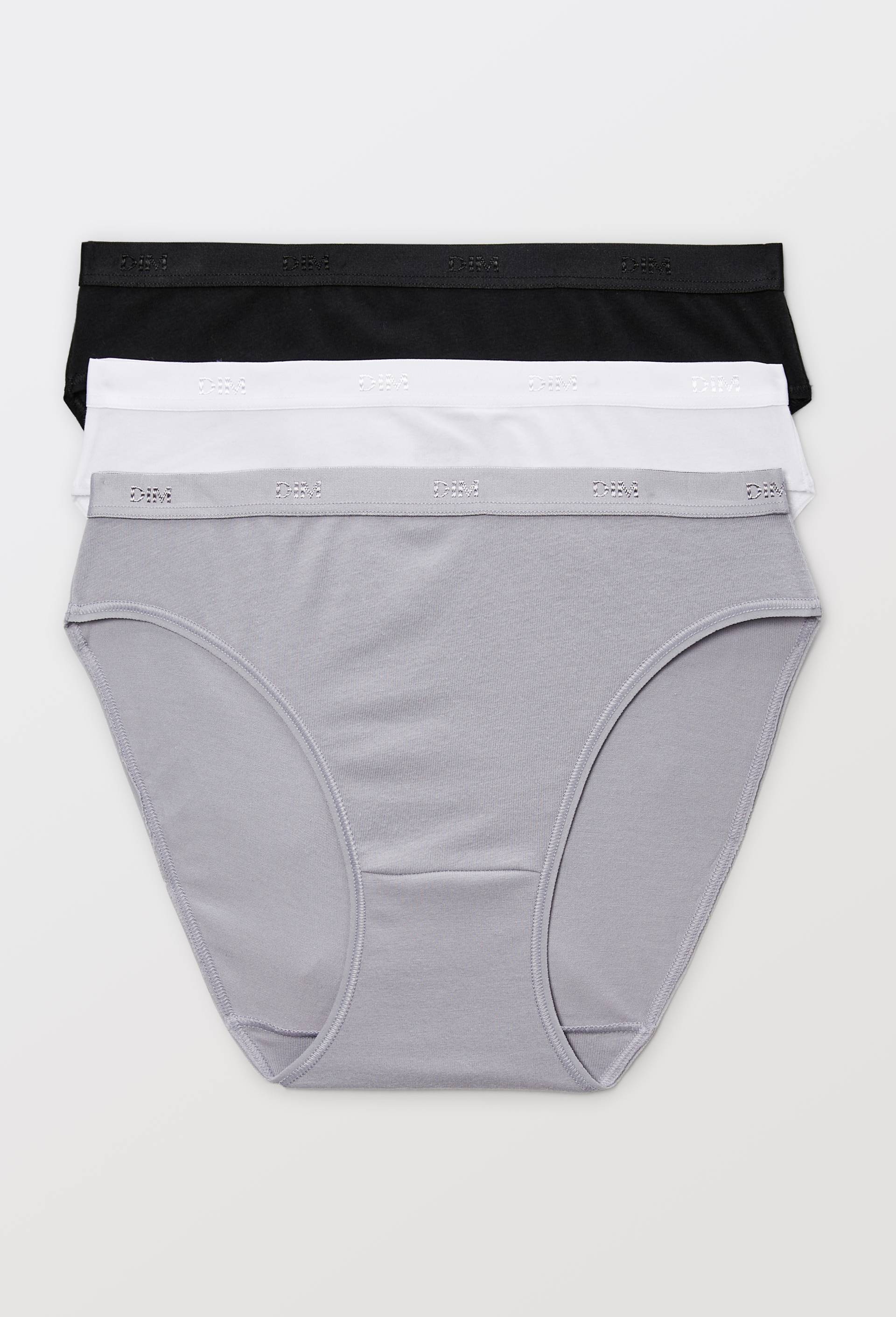 Lot de 3 slips en coton ECO DIM, Noir, large image number 0.0