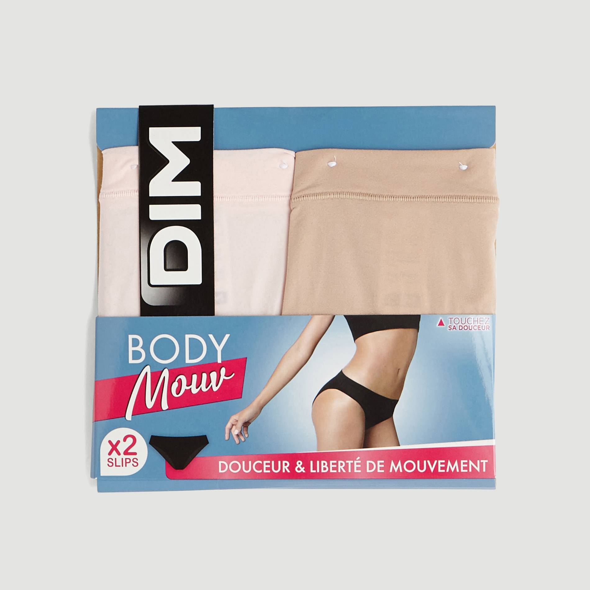 Slip de 2 slips Body Mouv, Beige, large image number 0