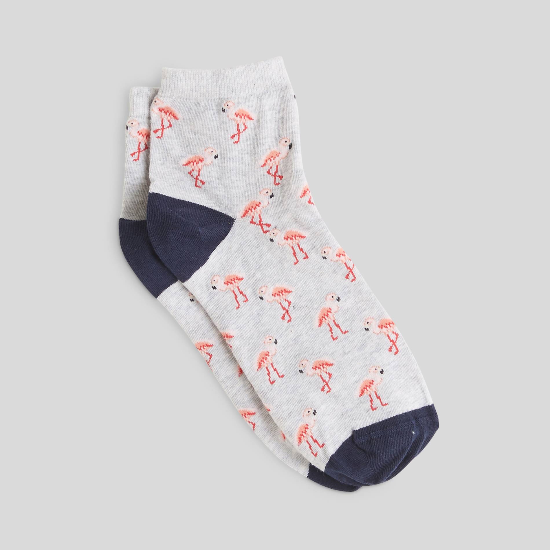 Socquettes flamants, Gris, large image number 1.0