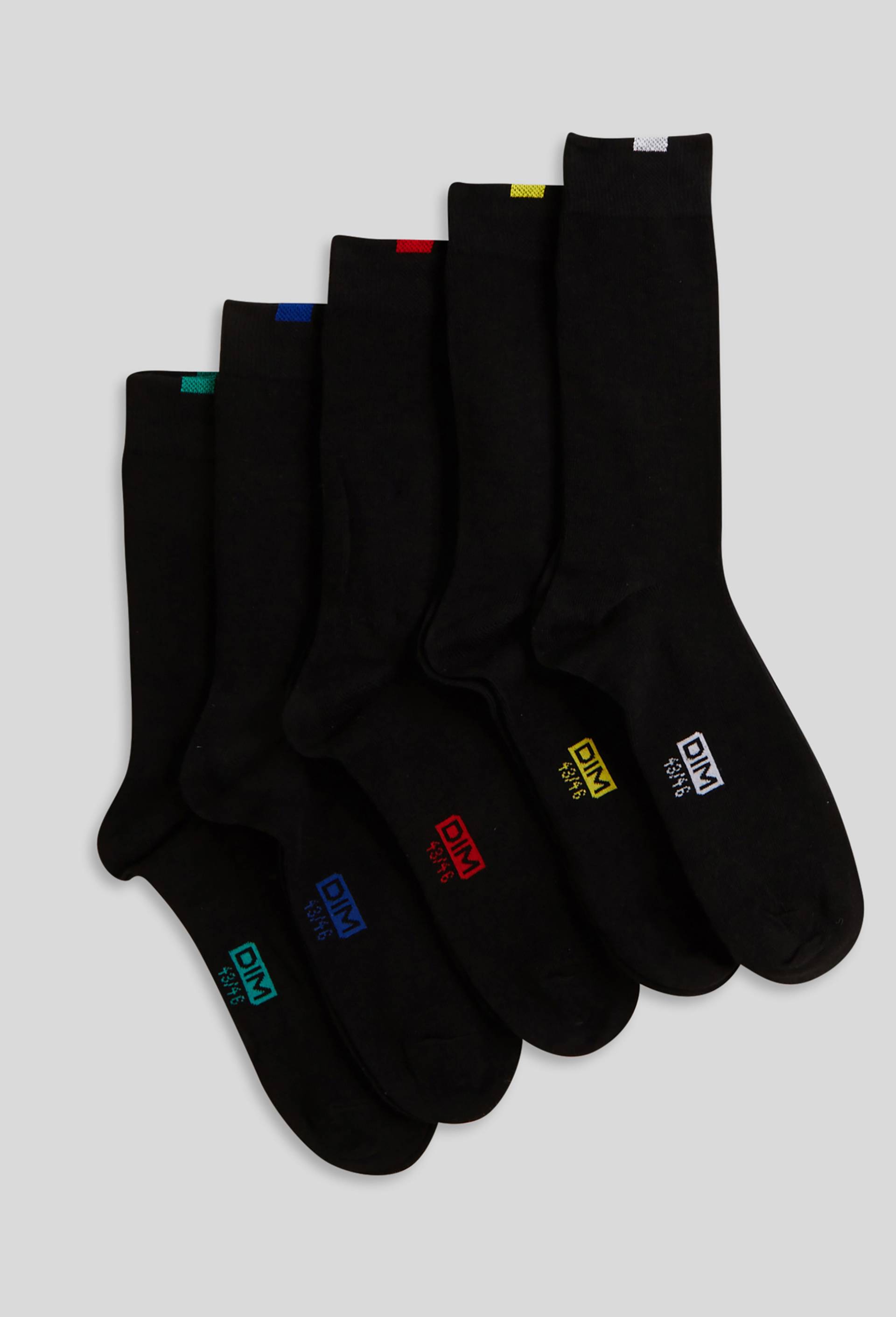 Lot de 5 paires de chaussettes ECO DIM, Noir, swatch image