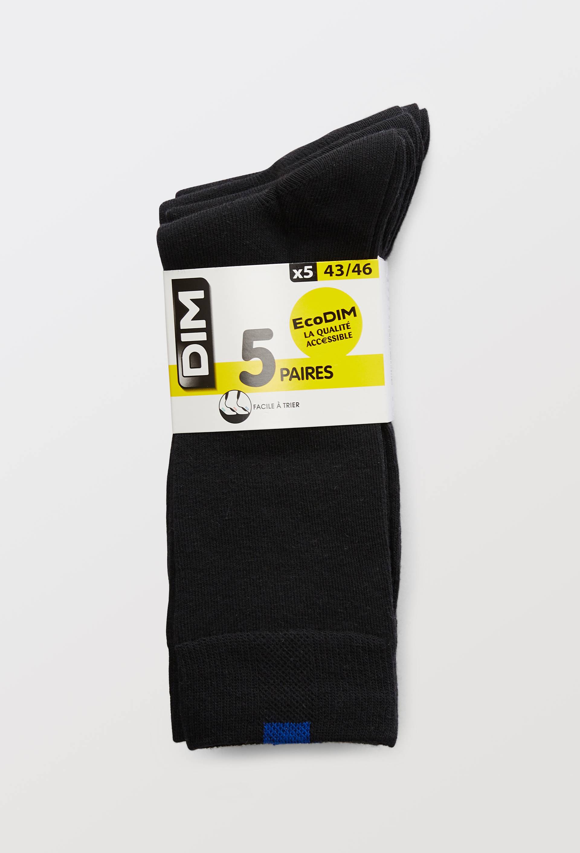 Lot de 5 paires de chaussettes ECO DIM, Noir, large image number 2