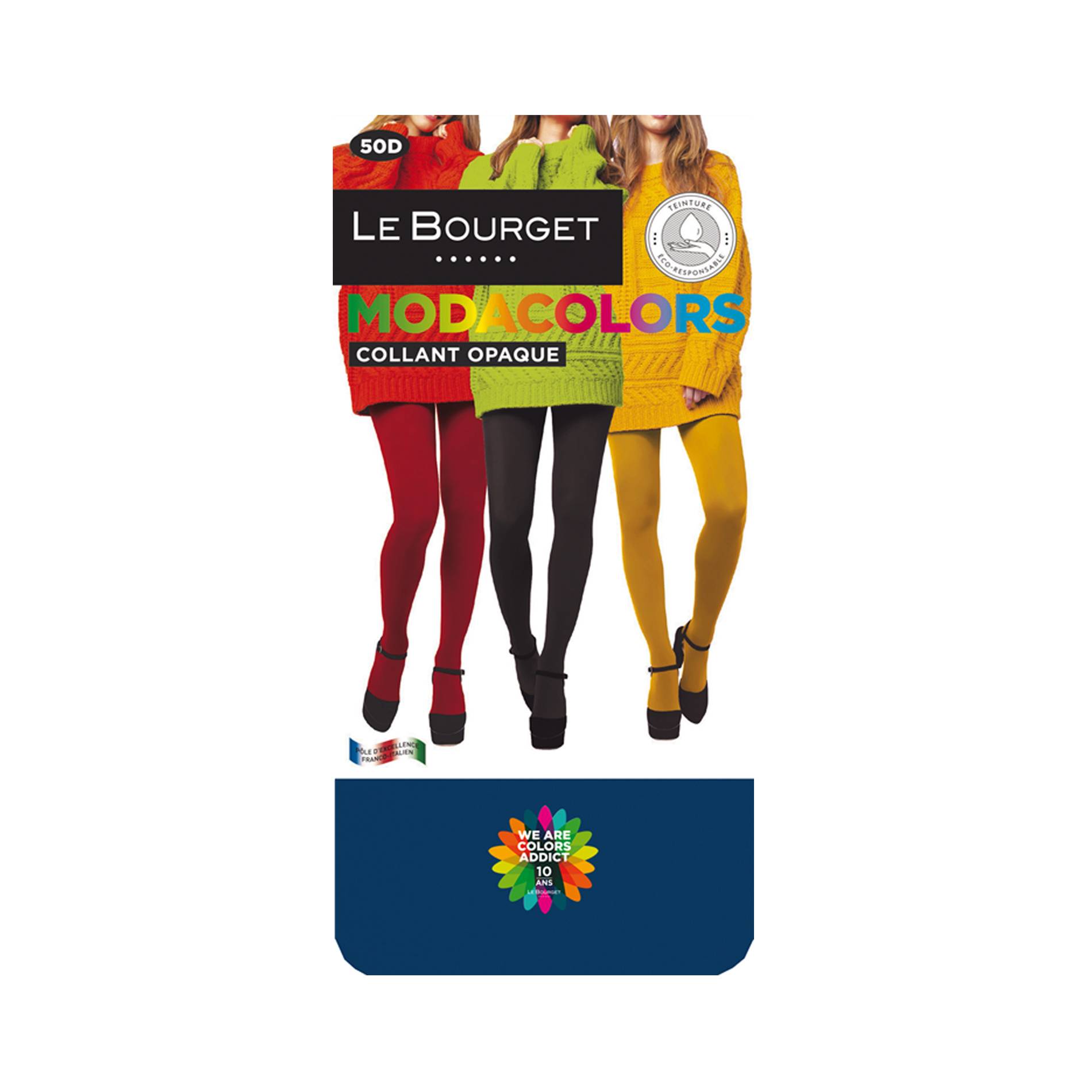 Collant opaque COLORS Le Bourget, Bleu, large image number 0